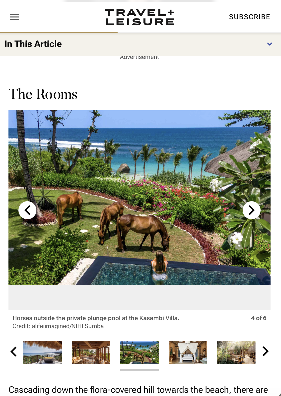 Travel and Leisure - NIHI Sumba