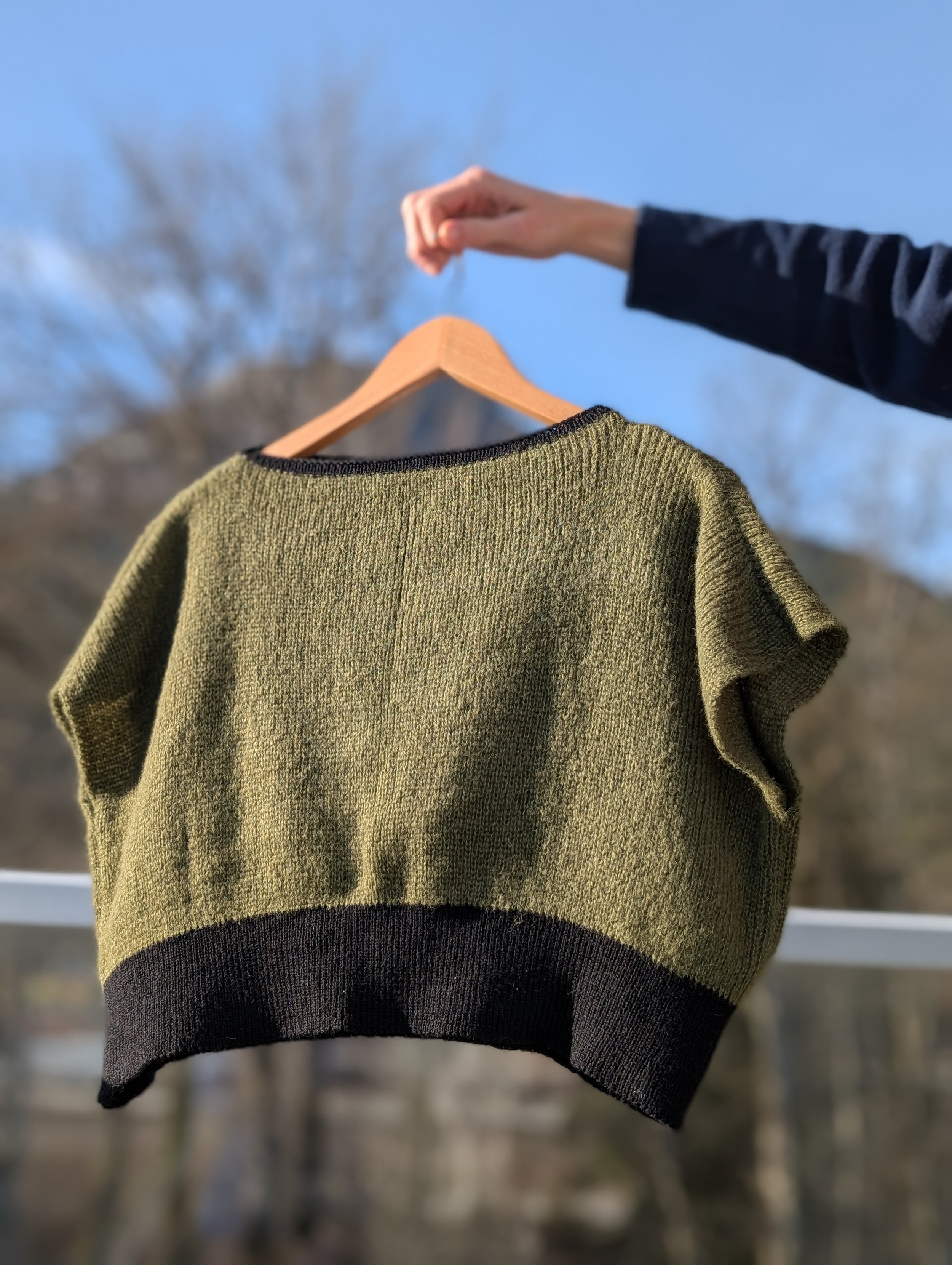 S/M Moss Baby Alpaca Milano Vest