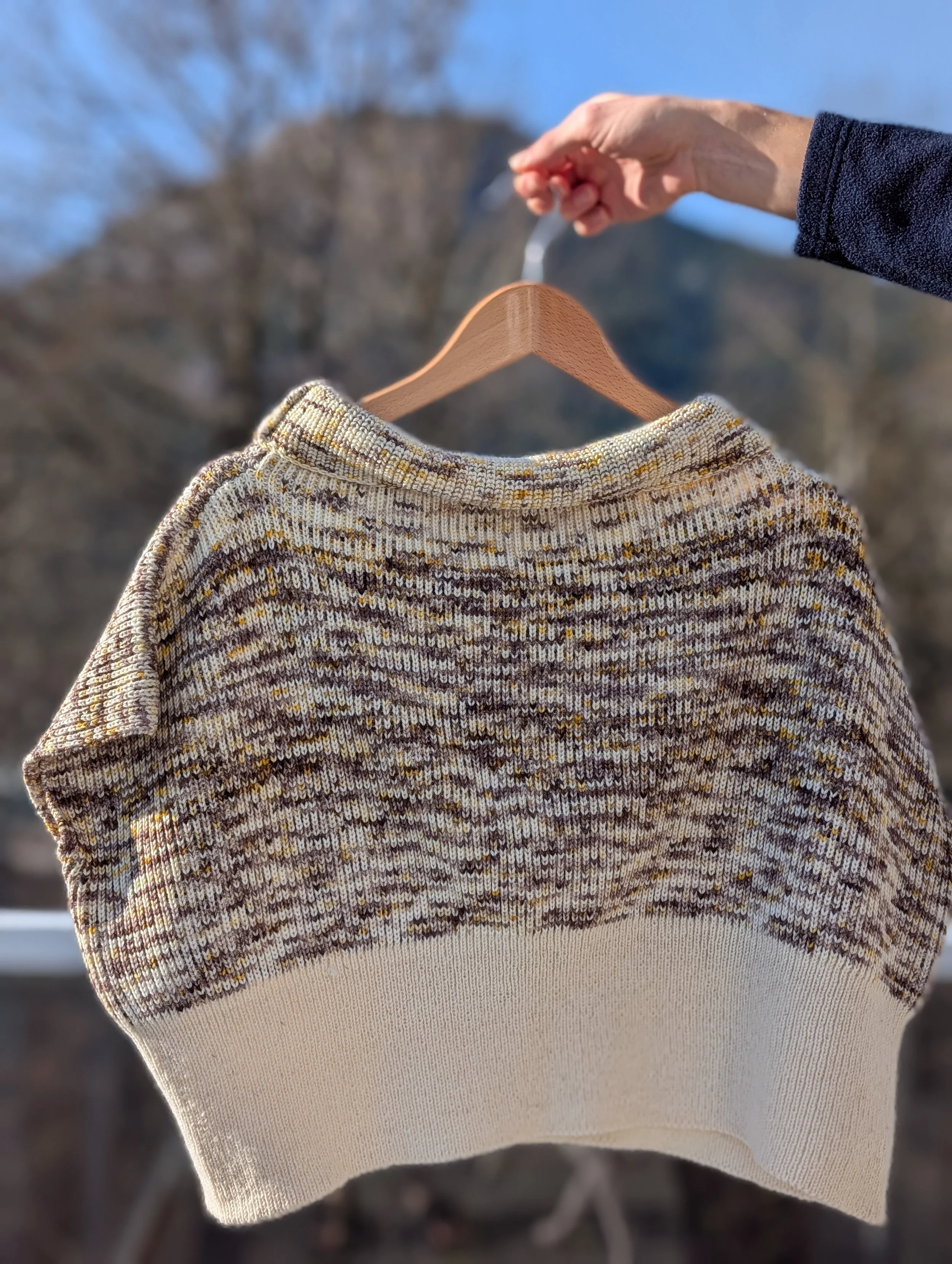 Large Fisherman Rib Turtleneck Vest