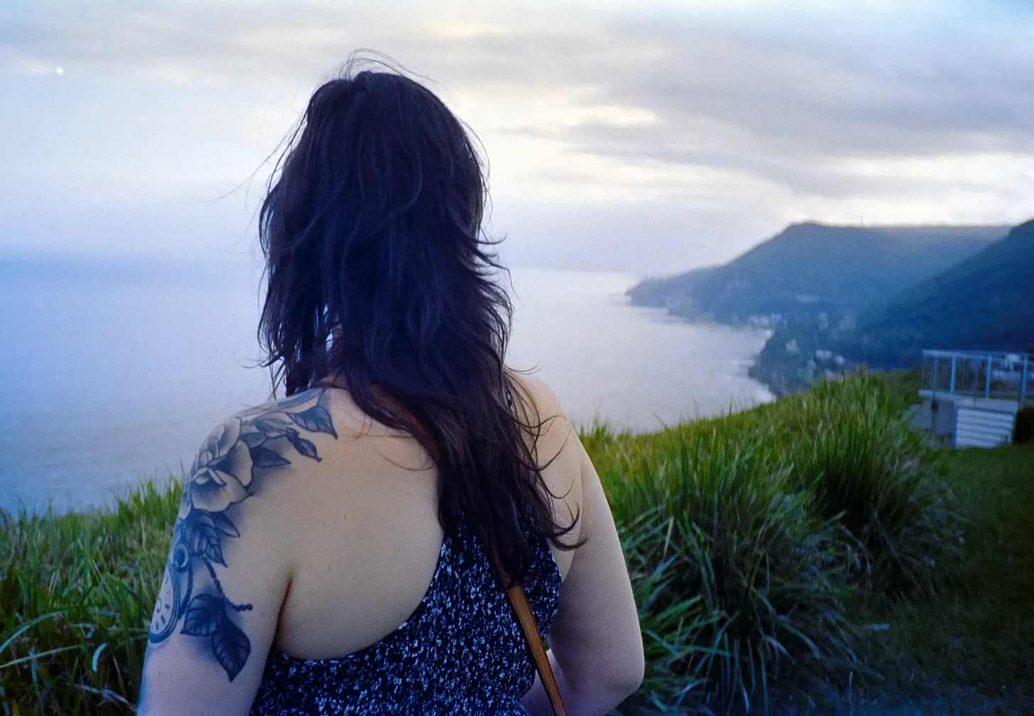 Josie looking out over Standwell Tops, on 35mm Film - 200T Cinefilm