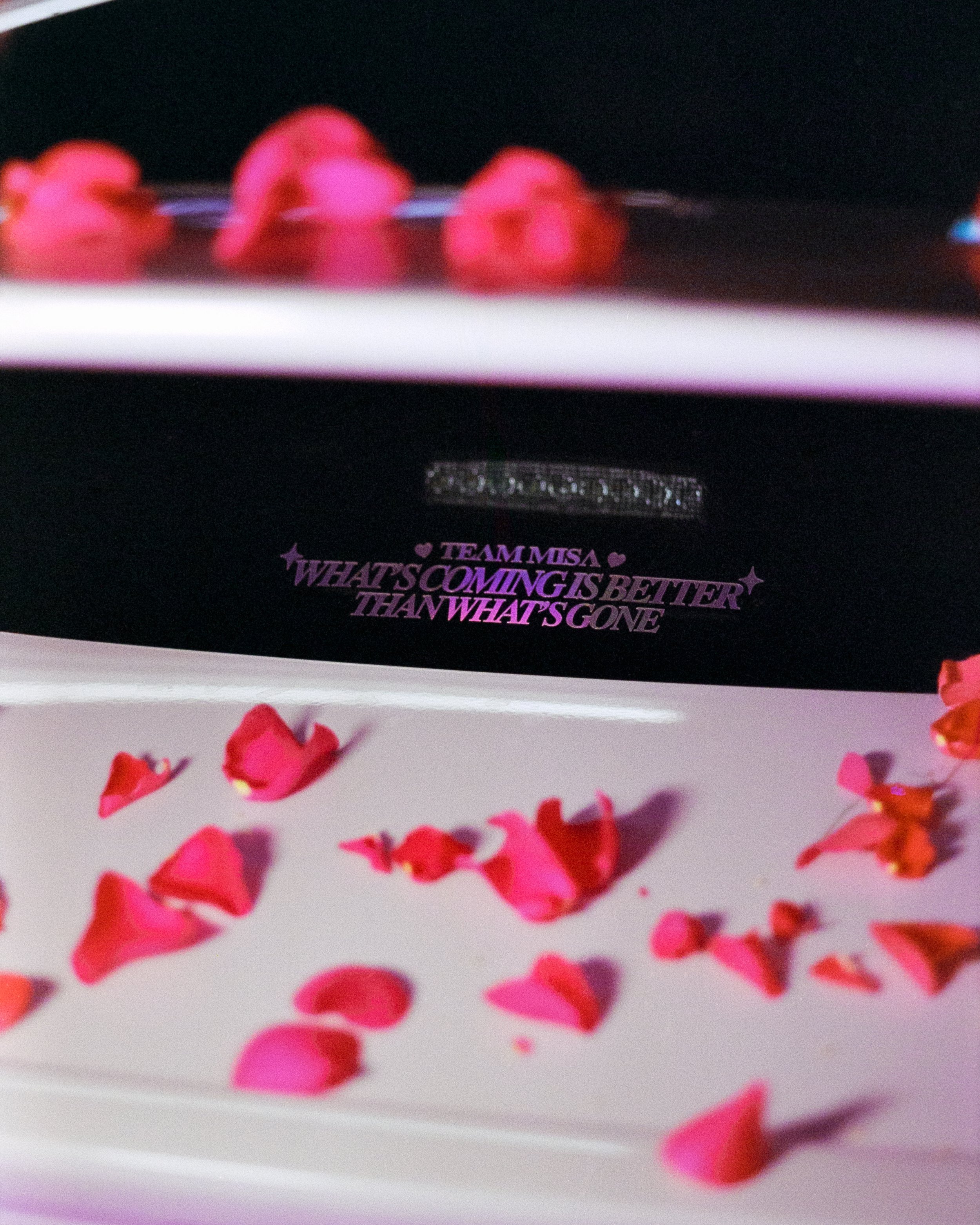 A close up of a sticker on the rear window of a car, shot on 35mm Film - Ultramax