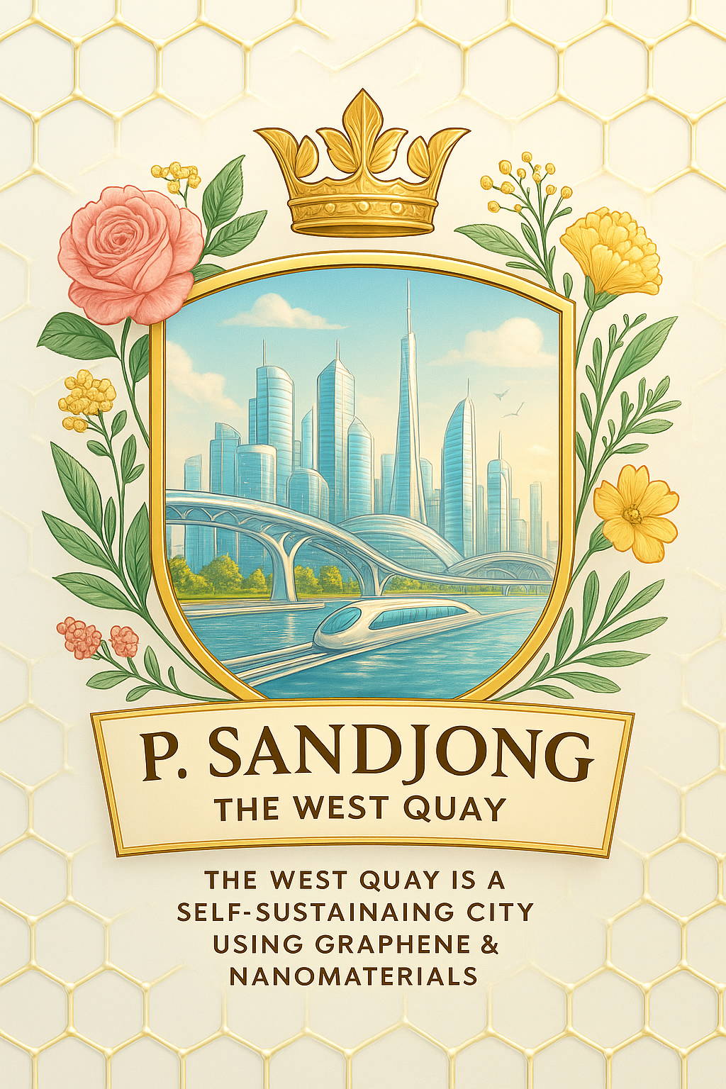 Concept: The West Quay is not merely a city; it is a single, integrated, intelligent organism. Leveraging the miraculous properties of graphene and other nanomaterials, it is designed from the subatomic level up to be a self-sustaining, resilient, an