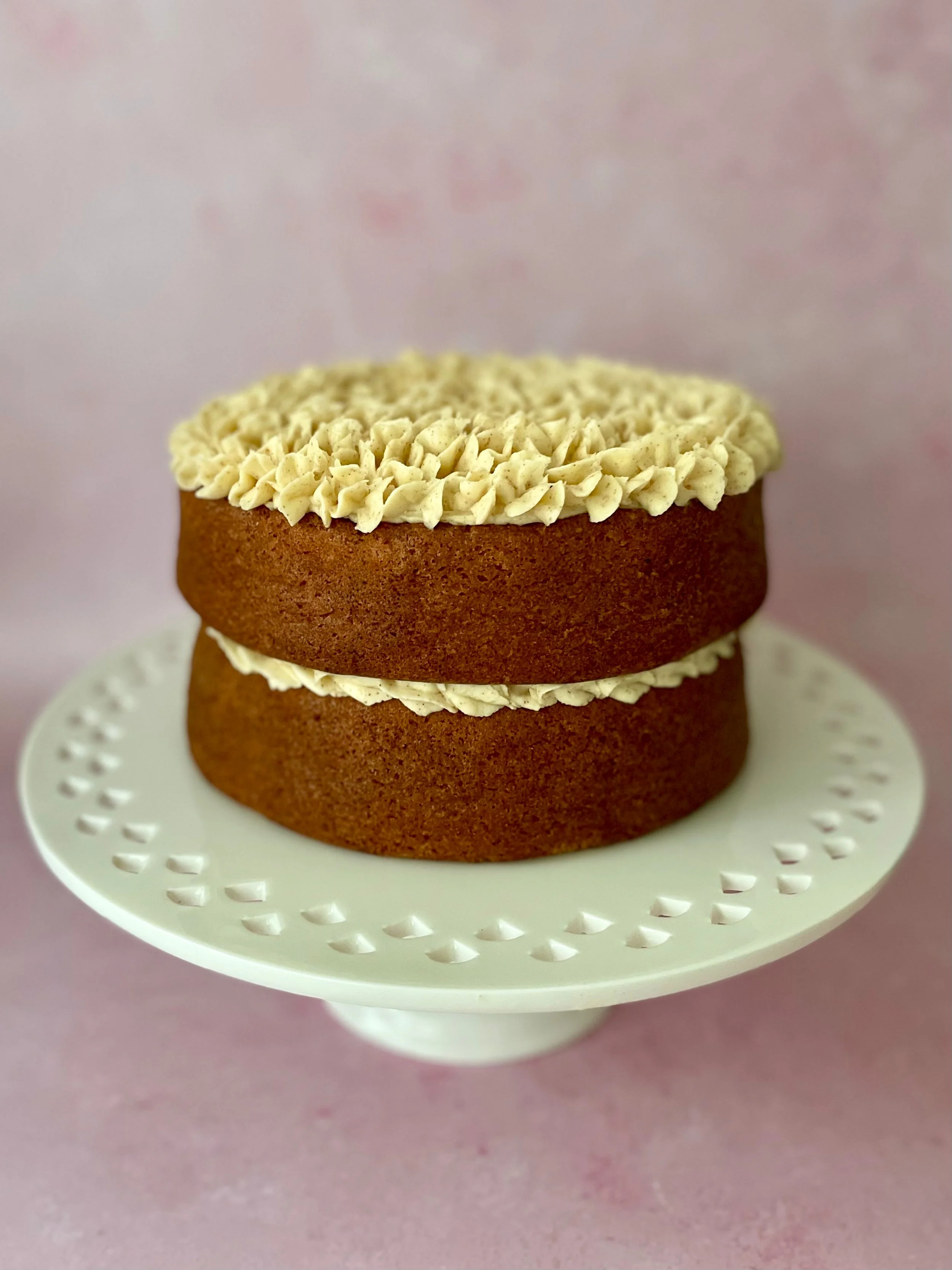 Brown butter vanilla cake