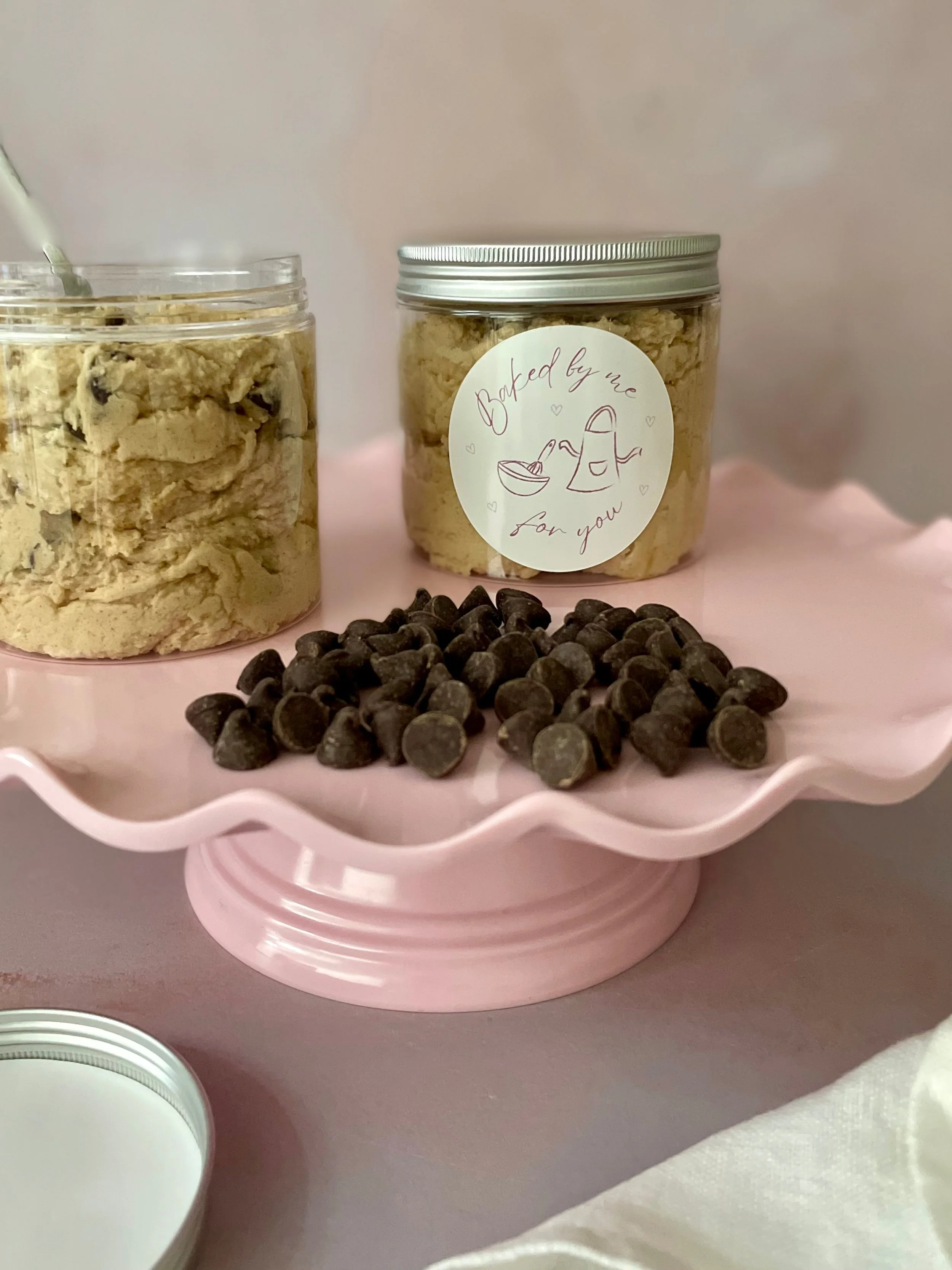 Tubs of edible cookie dough.JPG