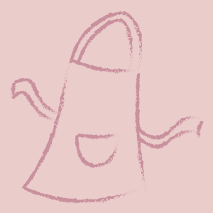 Dusky pink baking apron logo for Baked by Me for You home bakery in Horsforth