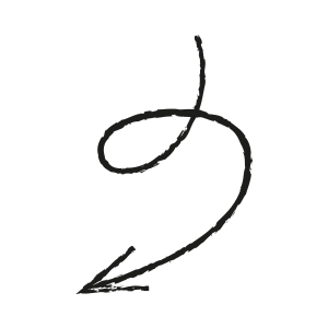 Sort håndtegnet tal 2 på sort baggrund.