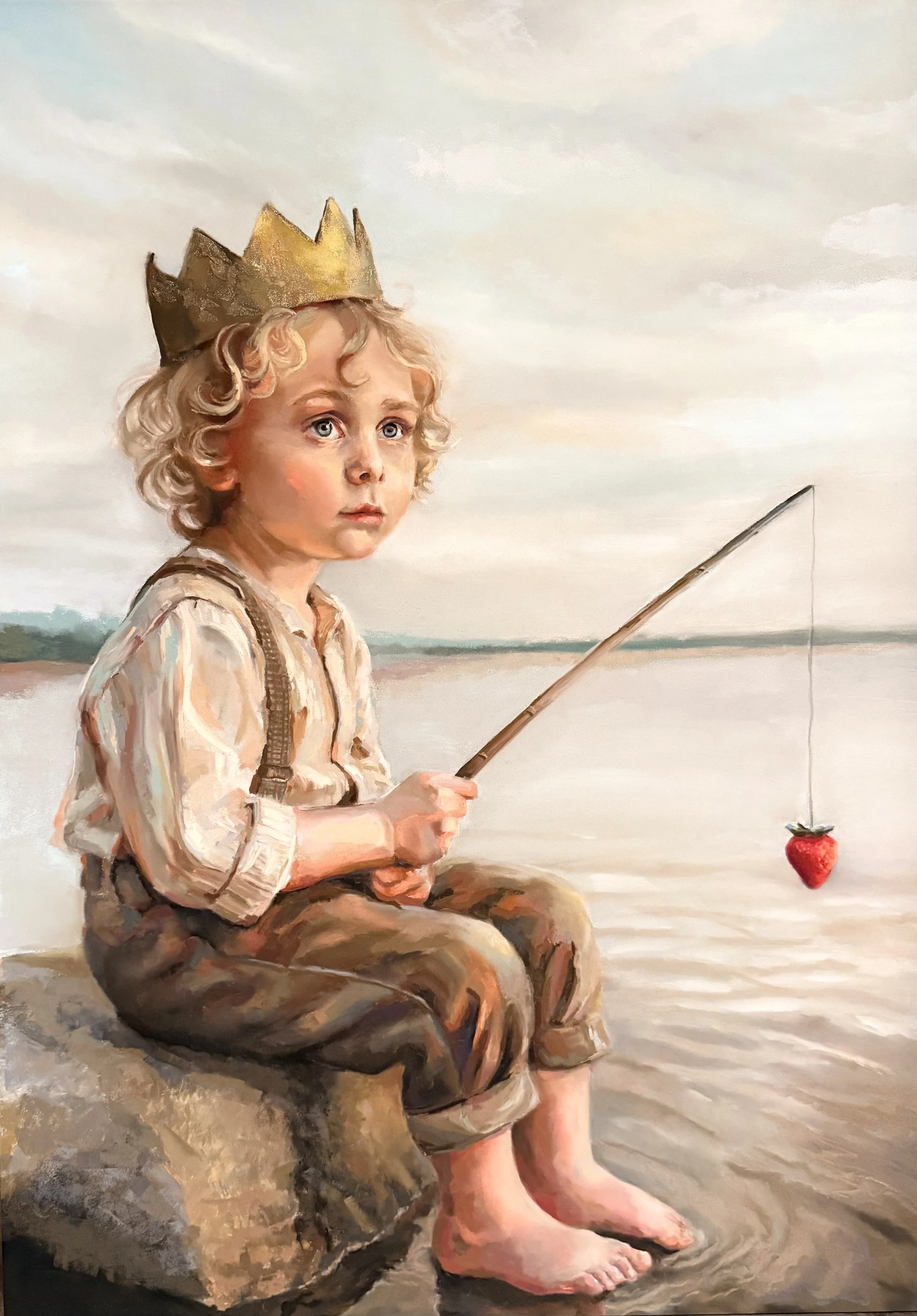 Håpets tynne snøre  70 x 50 cm
