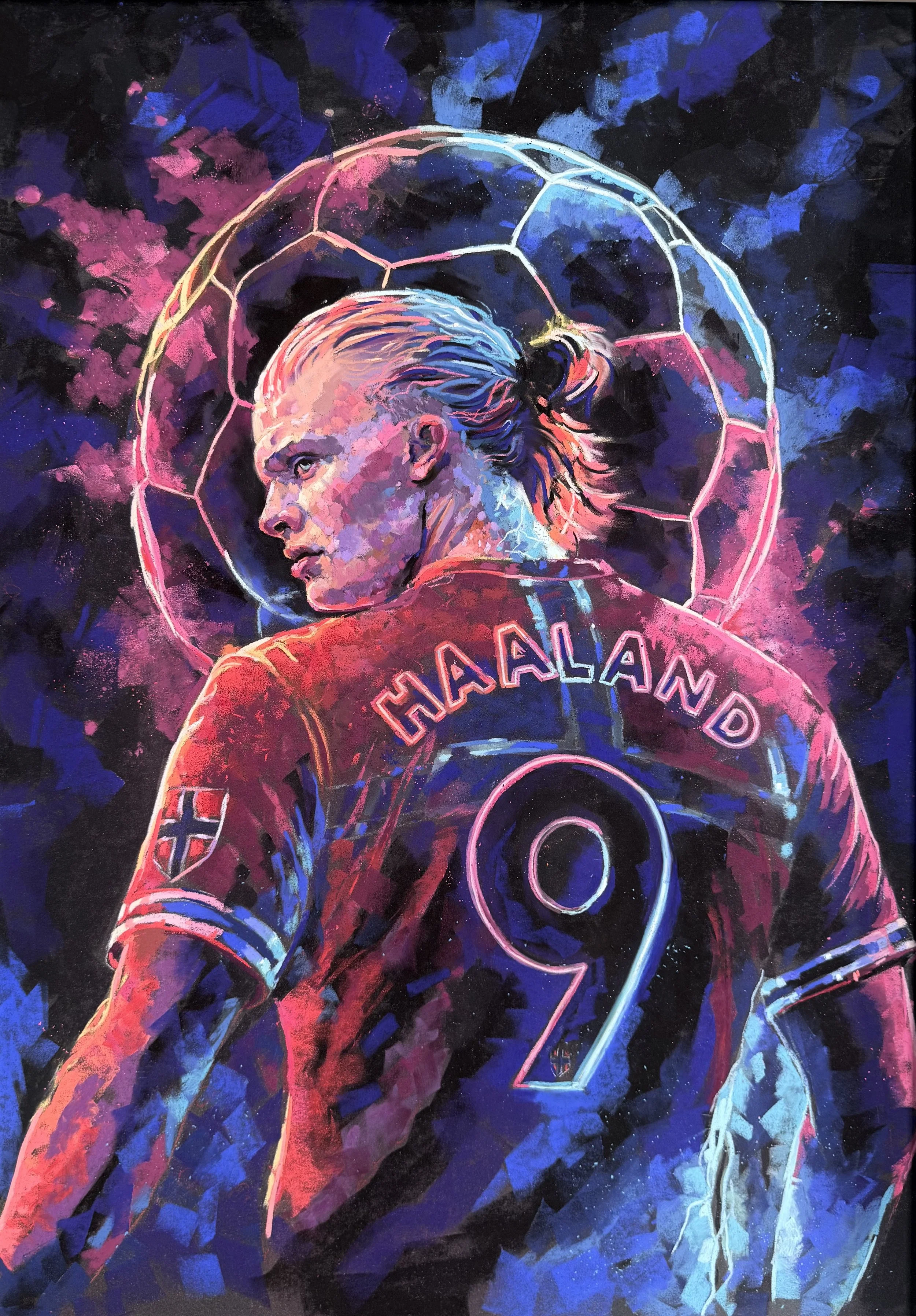 Haaland 9 70 x 50 cm