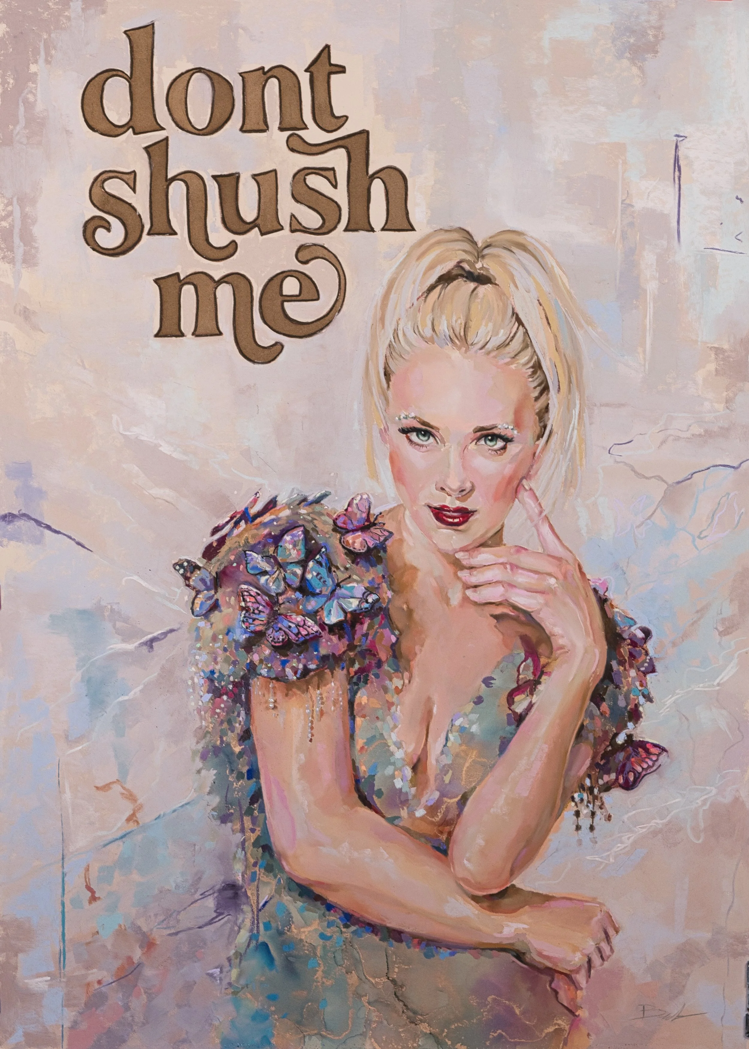 Don´t shush me 70 x 50 cm