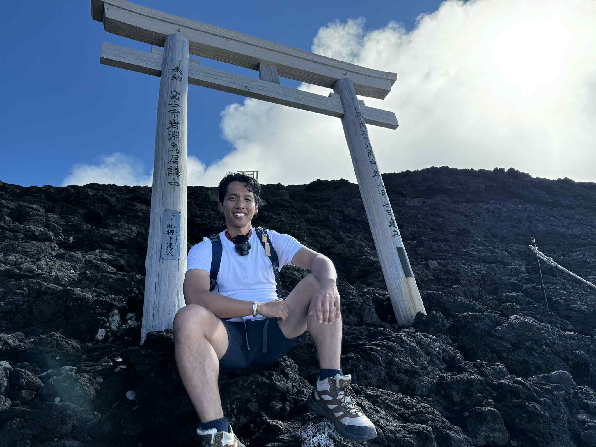 Fujinomiya Summit Torii gate.
