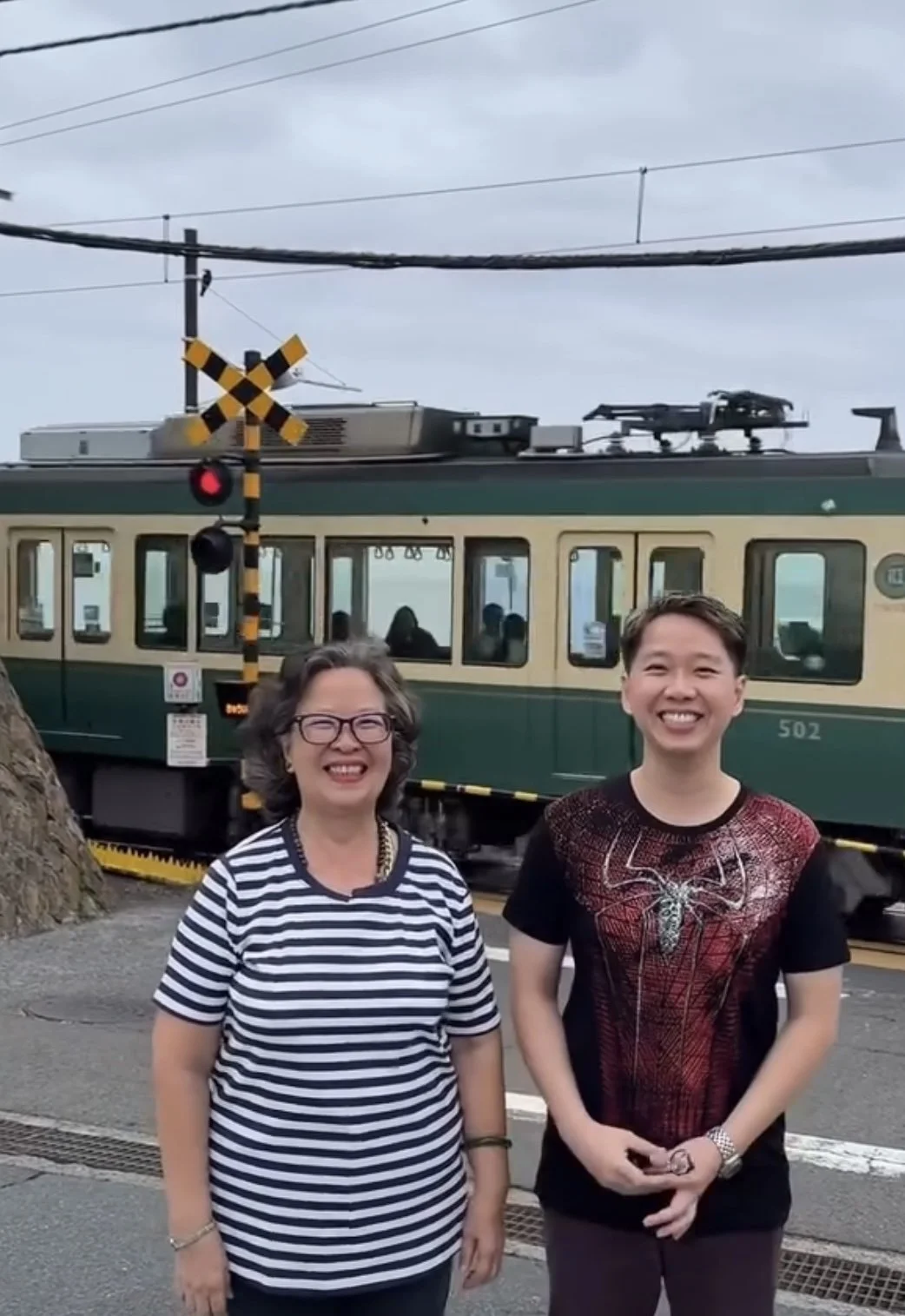 Picture taken in Kamakurakokomae. A scene in Slamdunk.