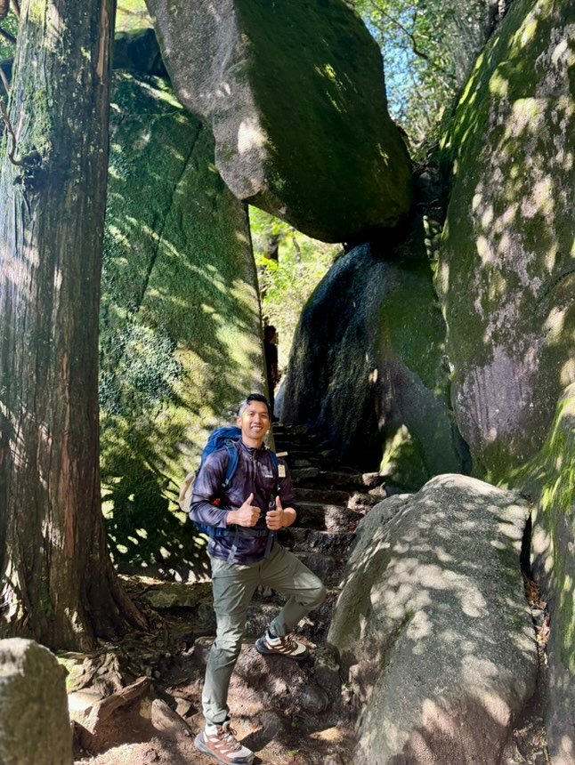 Picture taken in Mt. Tsukuba Trail going to Nyotai Peak.