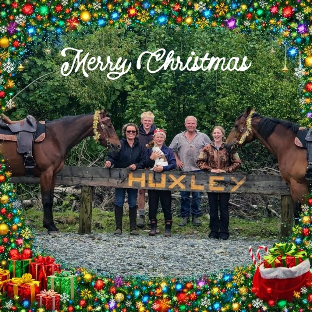 We wish everyone a very Merry Christmas from the Huxley Gorge Horse Trekking Family to yours.