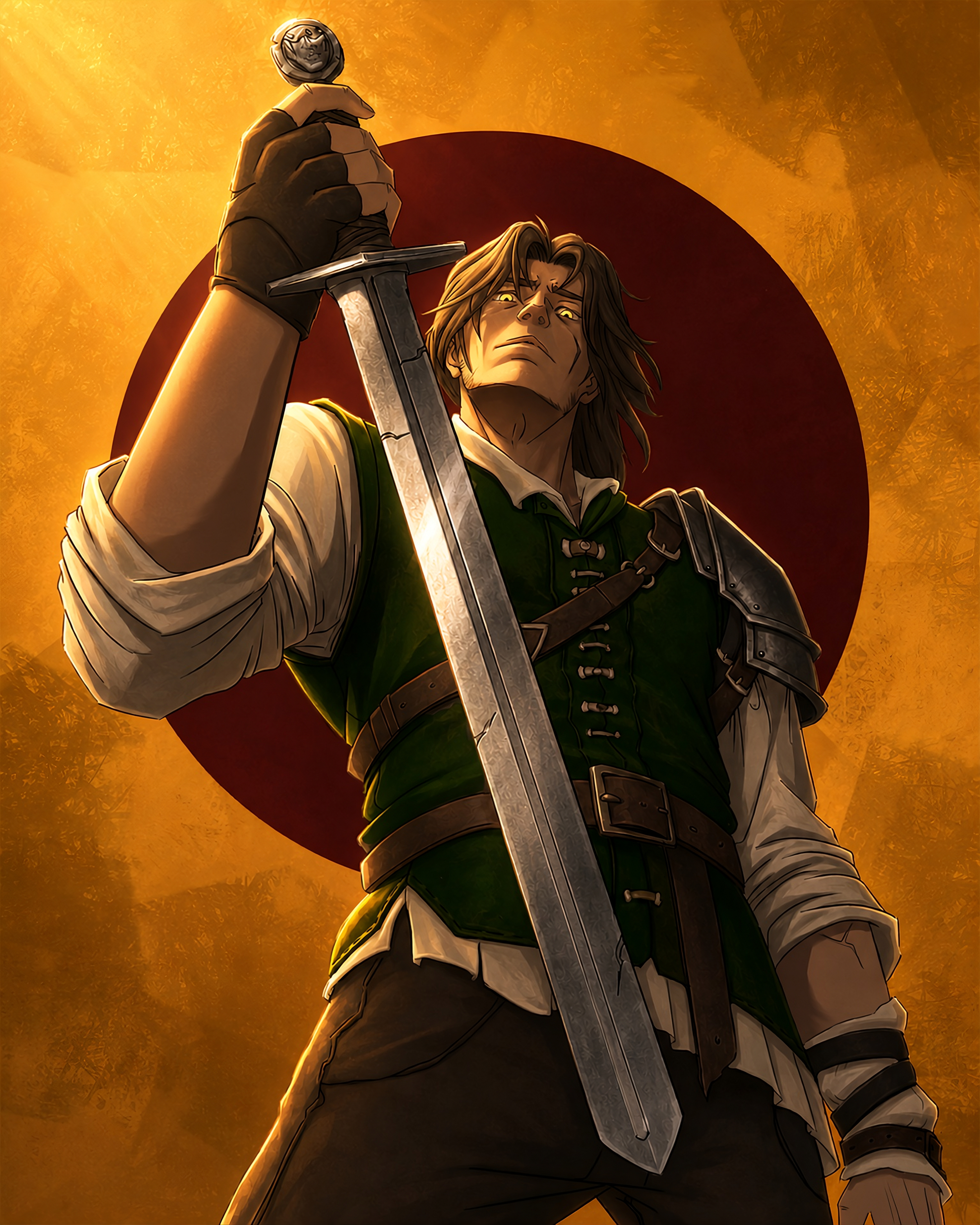 Fanart de Renek, personaje de El Devorador de Virtud, ilustración de Isidro Romero