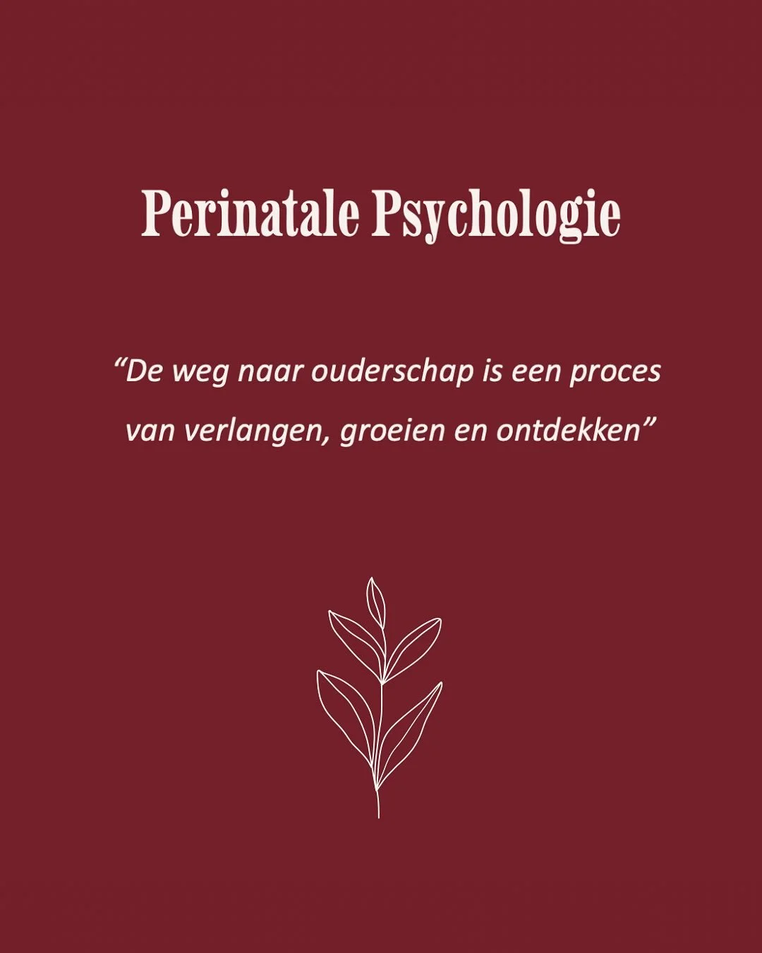 De perinatale periode is een bijzondere, maar ook kwetsbare levensfase. 🌱

Veranderingen in rollen en identiteit kunnen zowel fysiek als mentaal uitdagingen met zich meebrengen. Soms verlopen een zwangerschapswens, de geboorte en/of de eerste levens