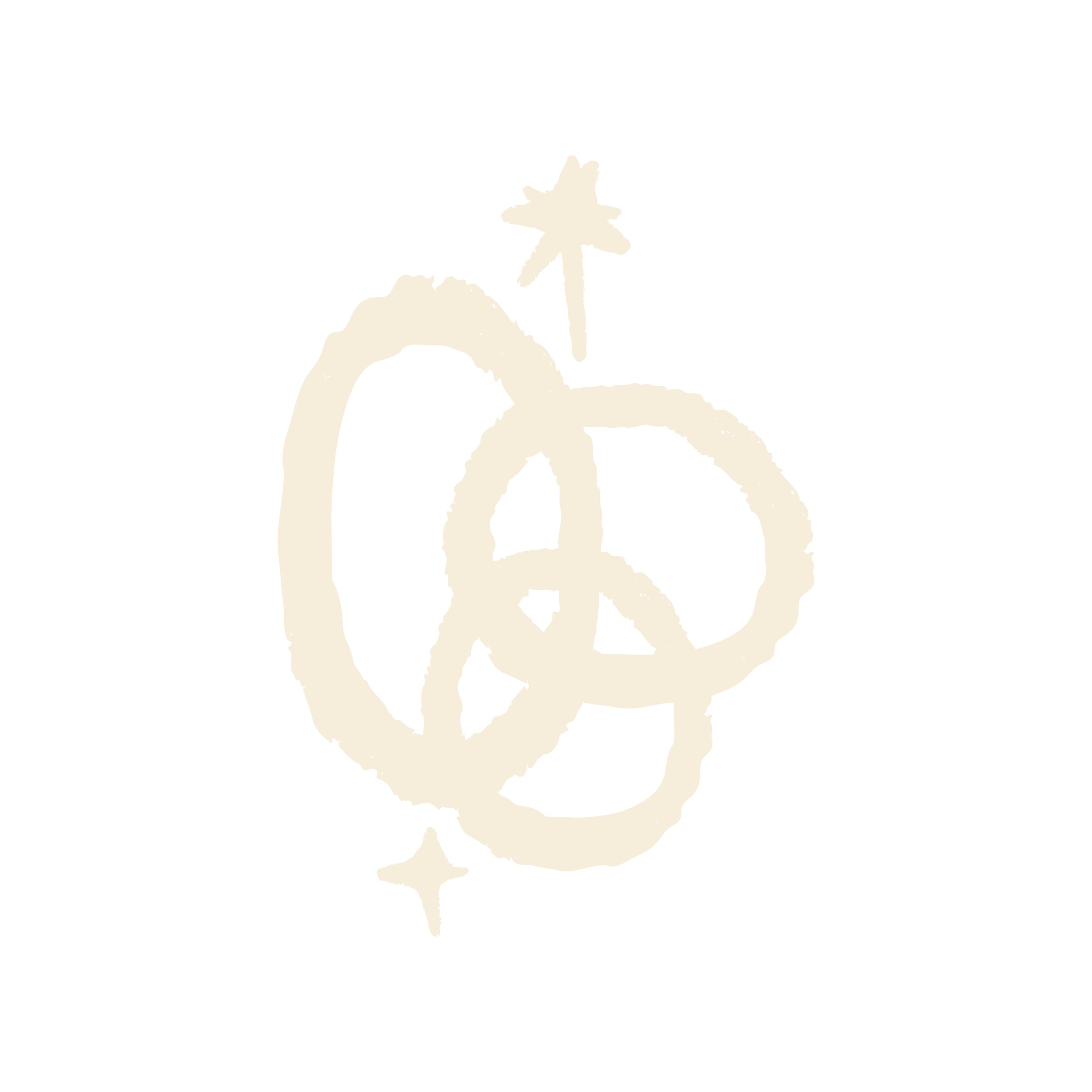 A white peace symbol with an arrow pointing upwards, displayed against a black background.