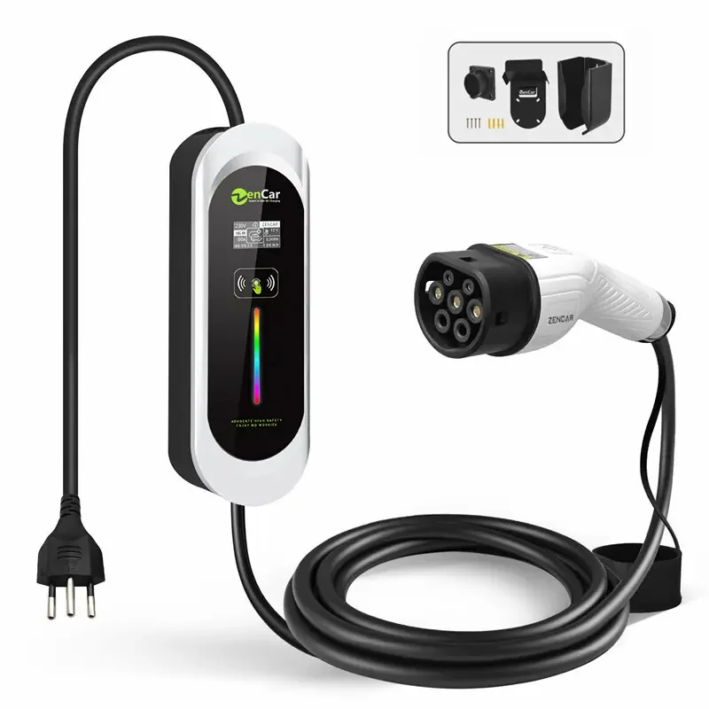 Mobile Wallbox 2,3 kW Typ 2 10A – T13 Stecker, mit App