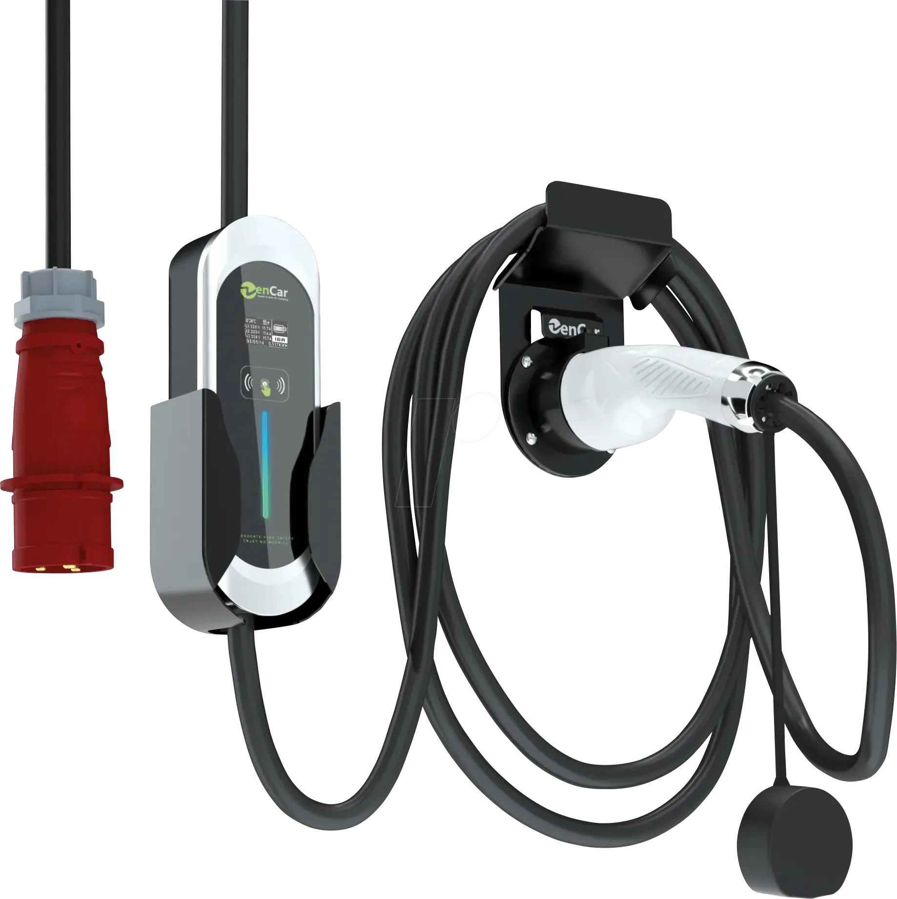 Mobile Wallbox 11 kW Typ 2 – CEE 16A, mit App