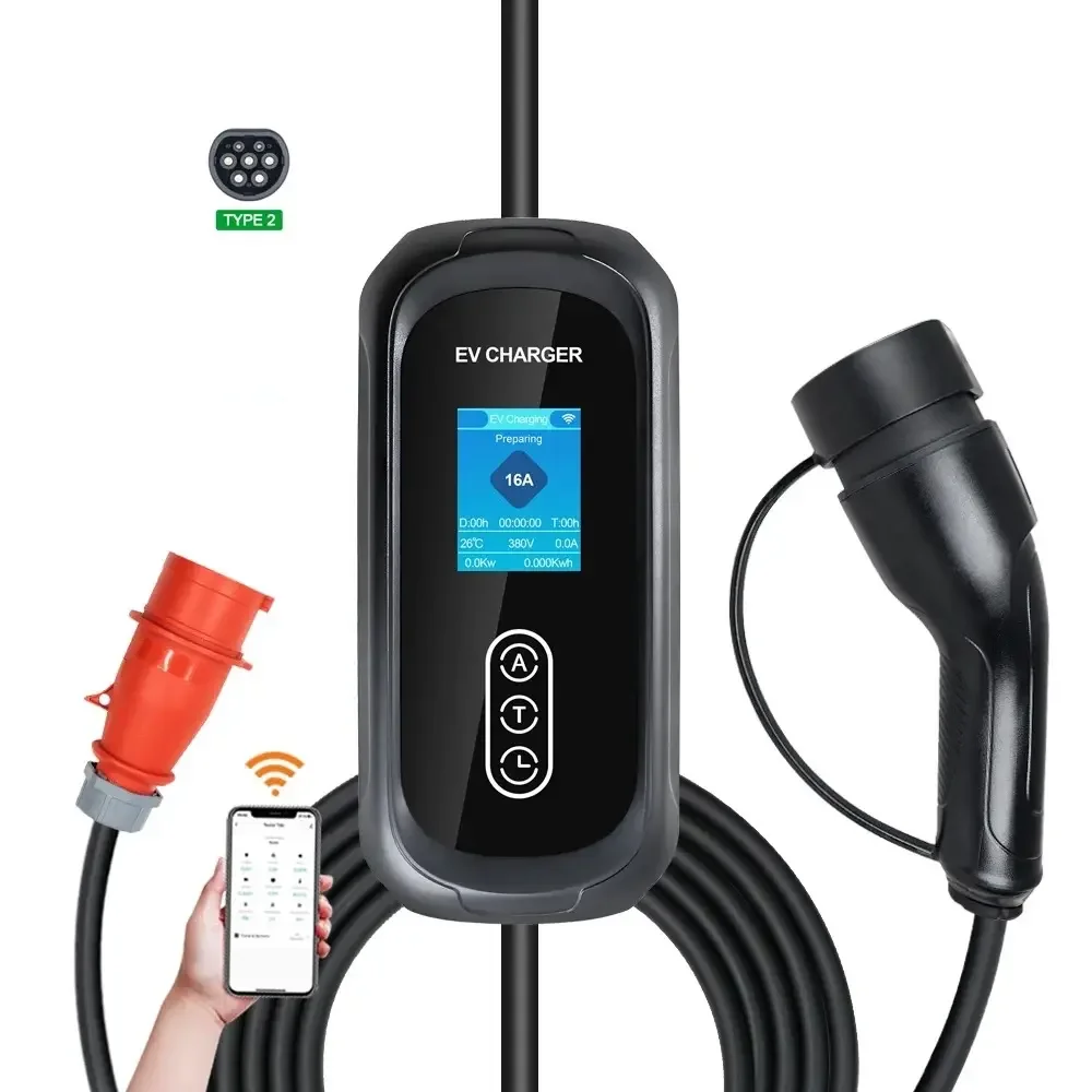 Mobile Wallbox 11 kW Typ 2 – CEE 16A, mit App