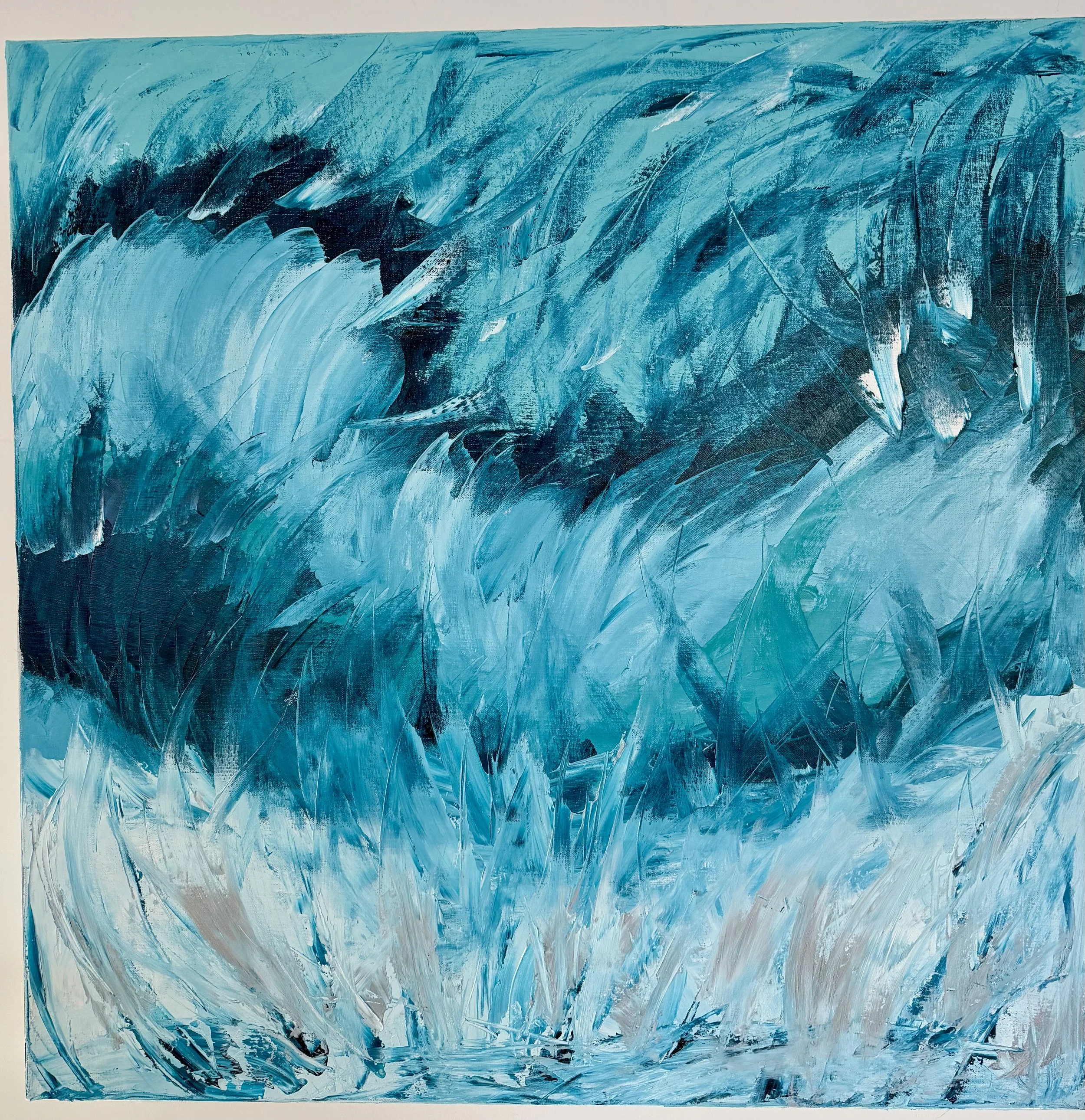 Oceanic Serenity - original oil painting on canvas - 800mm x 800mm