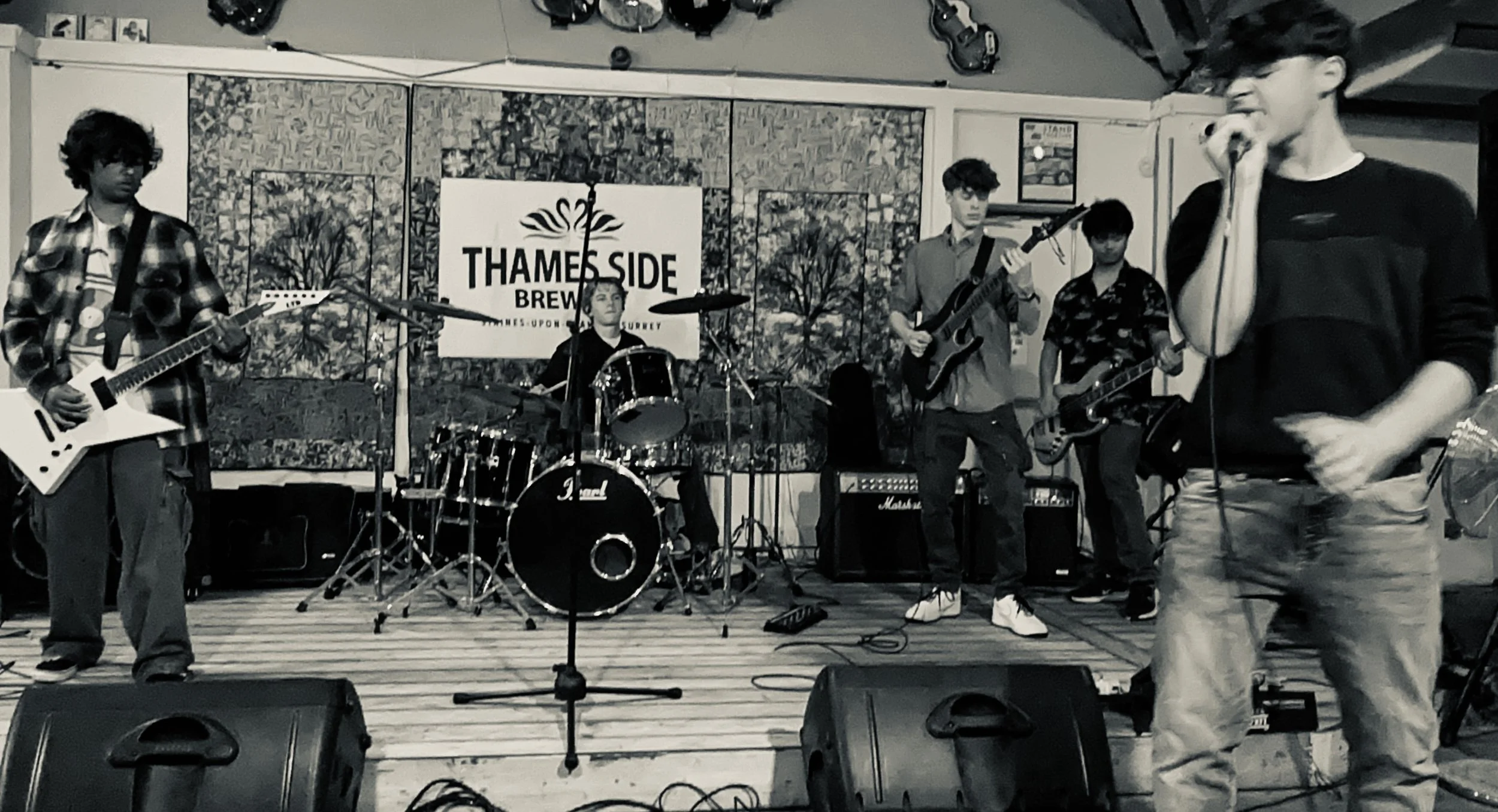 Beverage of the Wise playing at Thames Side Brewery