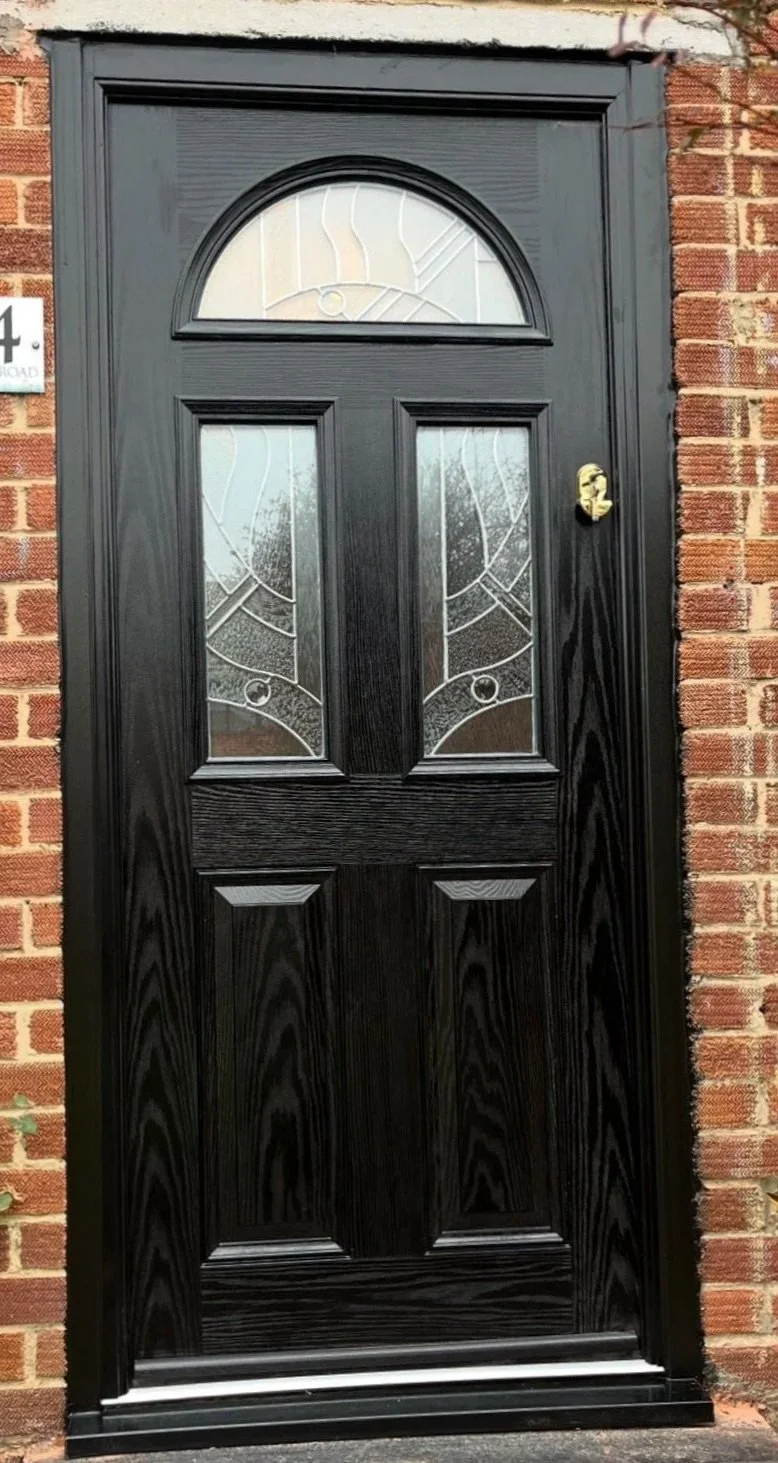 Replacement Front Door in Black | Dynasty Windows FENSA Approved Windows & Doors Installers | Oxford