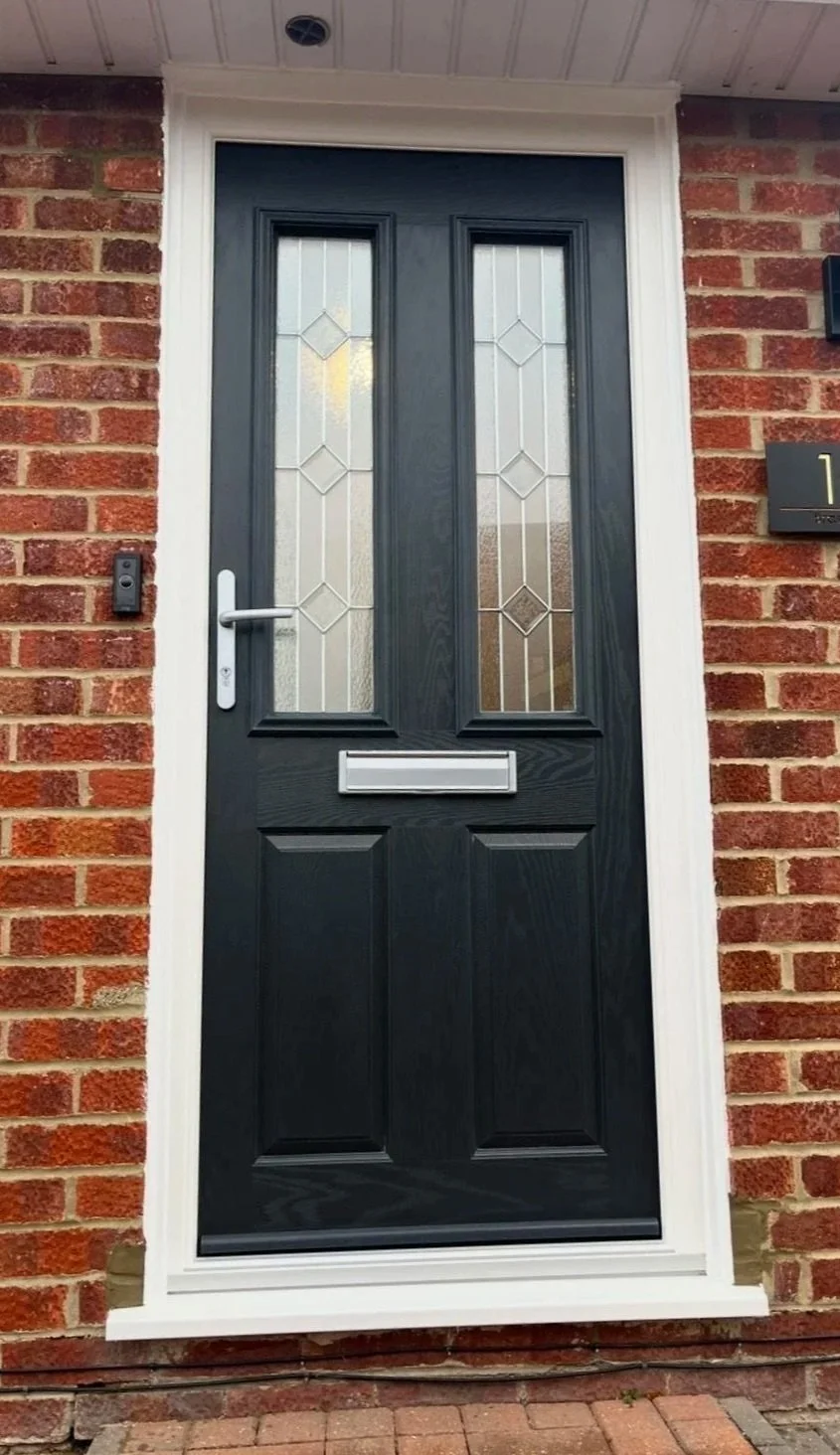Replacement Black Front Door | Dynasty Windows FENSA Approved Windows & Doors Installers | Oxfordshire