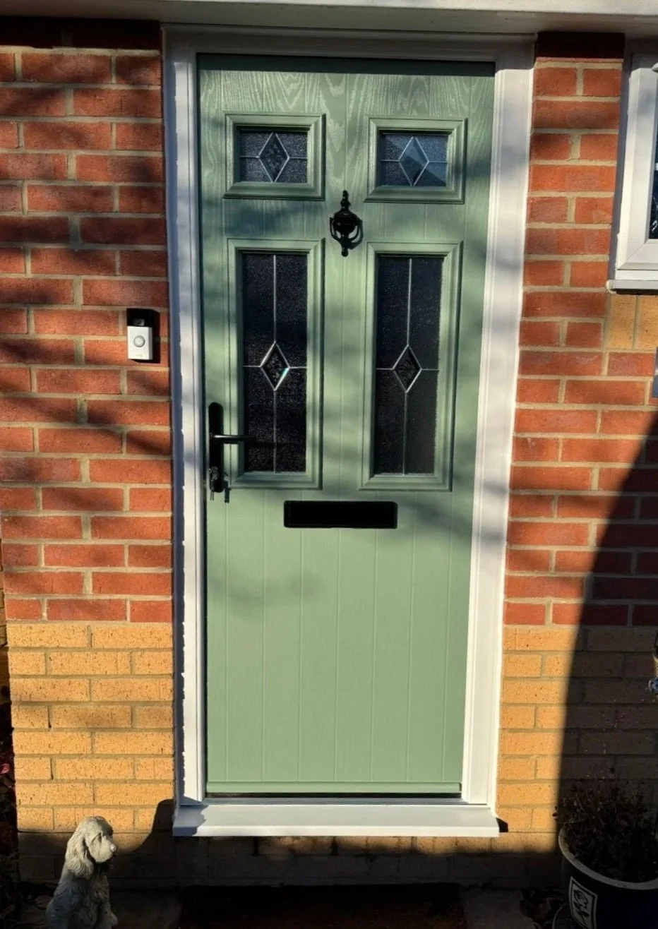 Replacement Green Front Door | Dynasty Windows FENSA Approved Windows & Doors Installers | Didcot