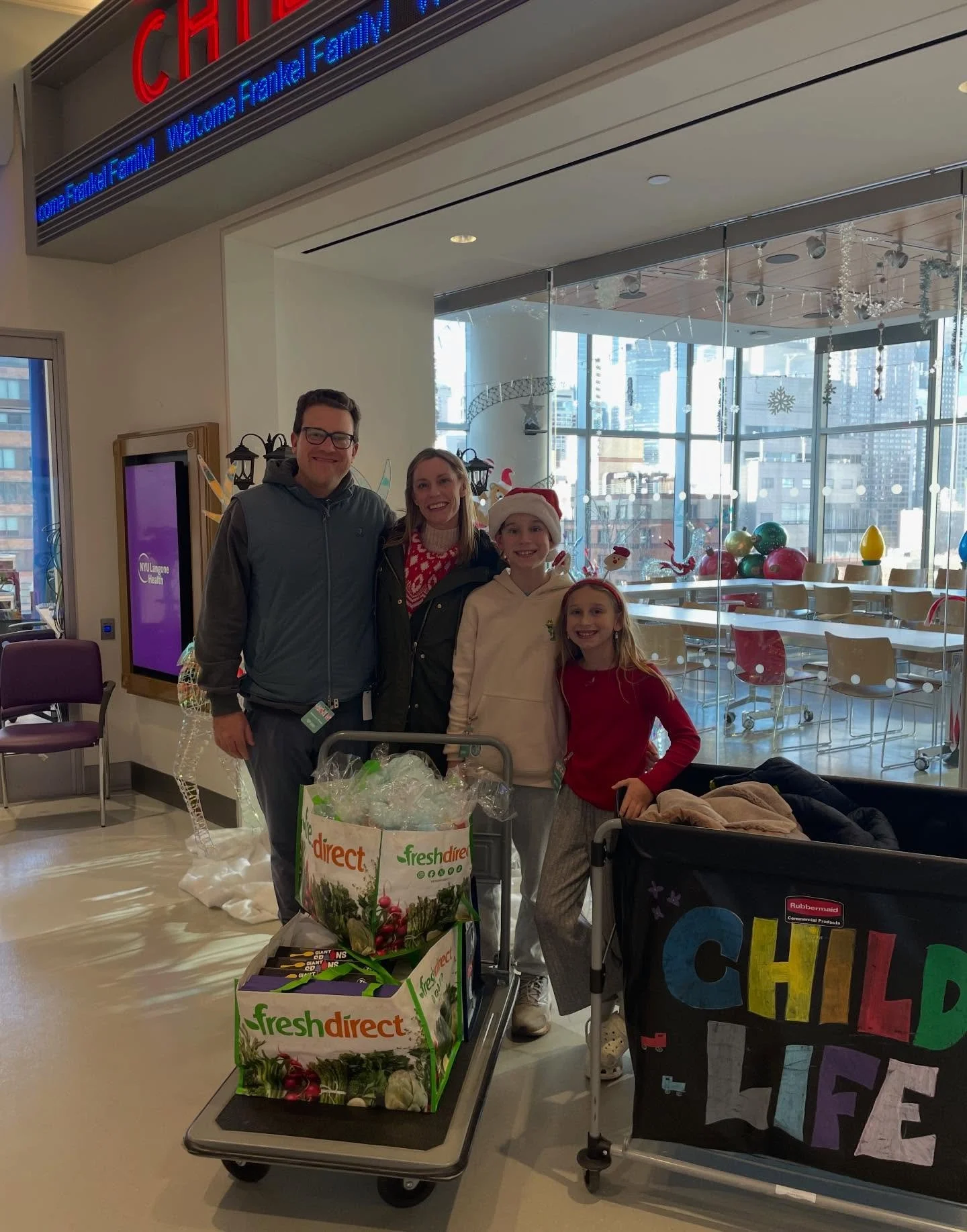 Last week, we had the honor of donating toys and stuffed animals to @hassenfeldchildrenshospital to help spread a little holiday joy. The gifts were shared with children staying in the hospital, and the stuffed animals were given out to the children 