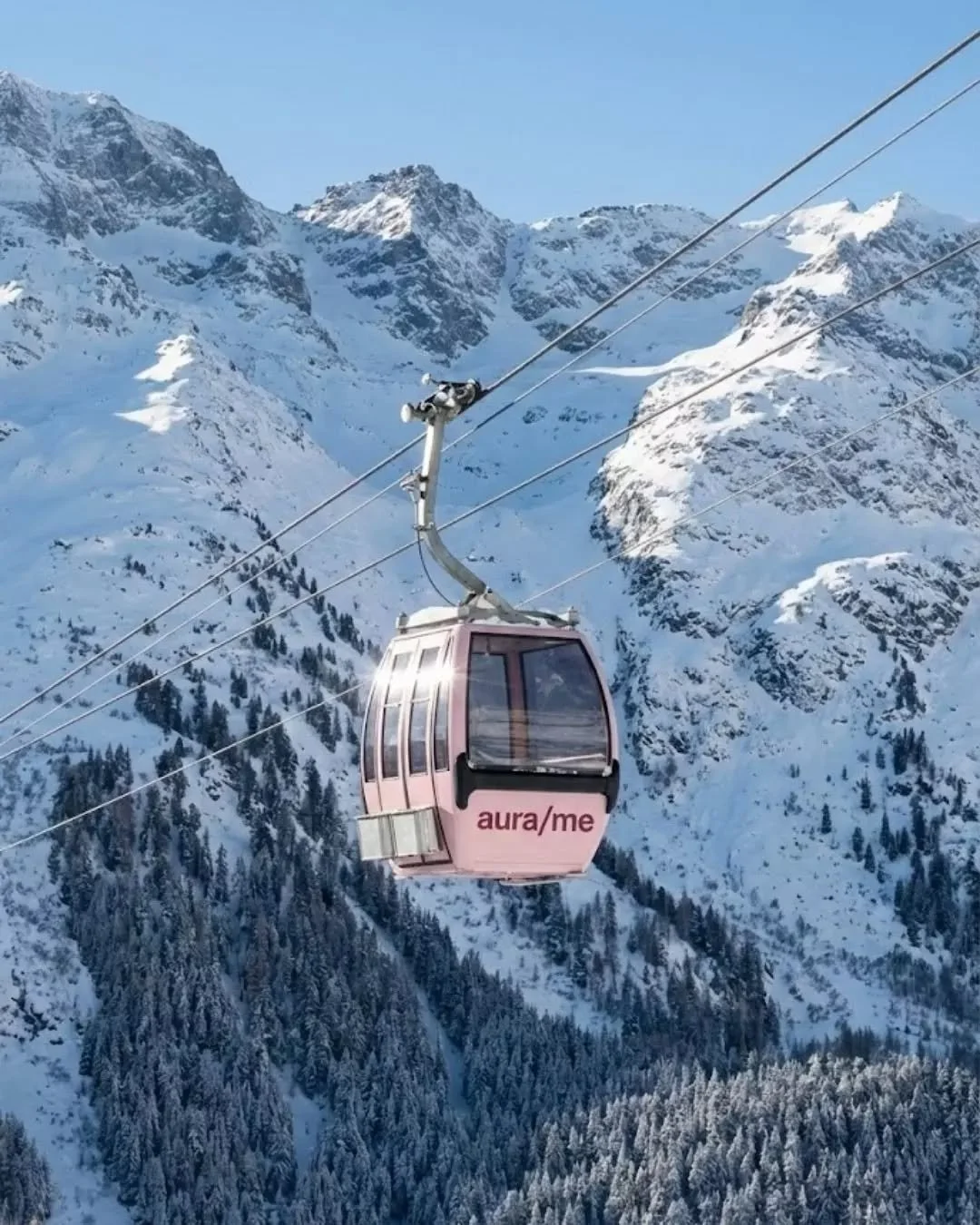 the aura/me ski gondola is ready to take you on a fragrance adventure!