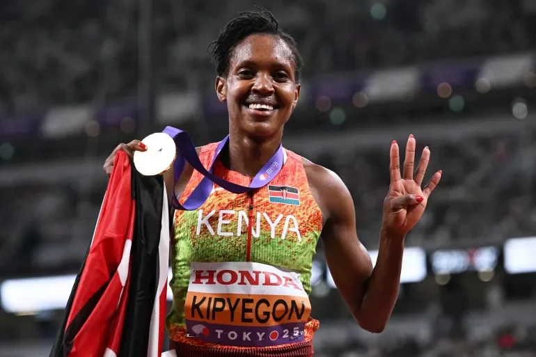 Kenya’s Faith Kipyegon Dominates 1500m at World Championships Tokyo 2025, Defending Title with Record-Breaking Pace