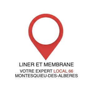 Icône de localisation avec un cercle rouge et une pointe en dessous, accompagnée du texte 'LOCAL 66'.