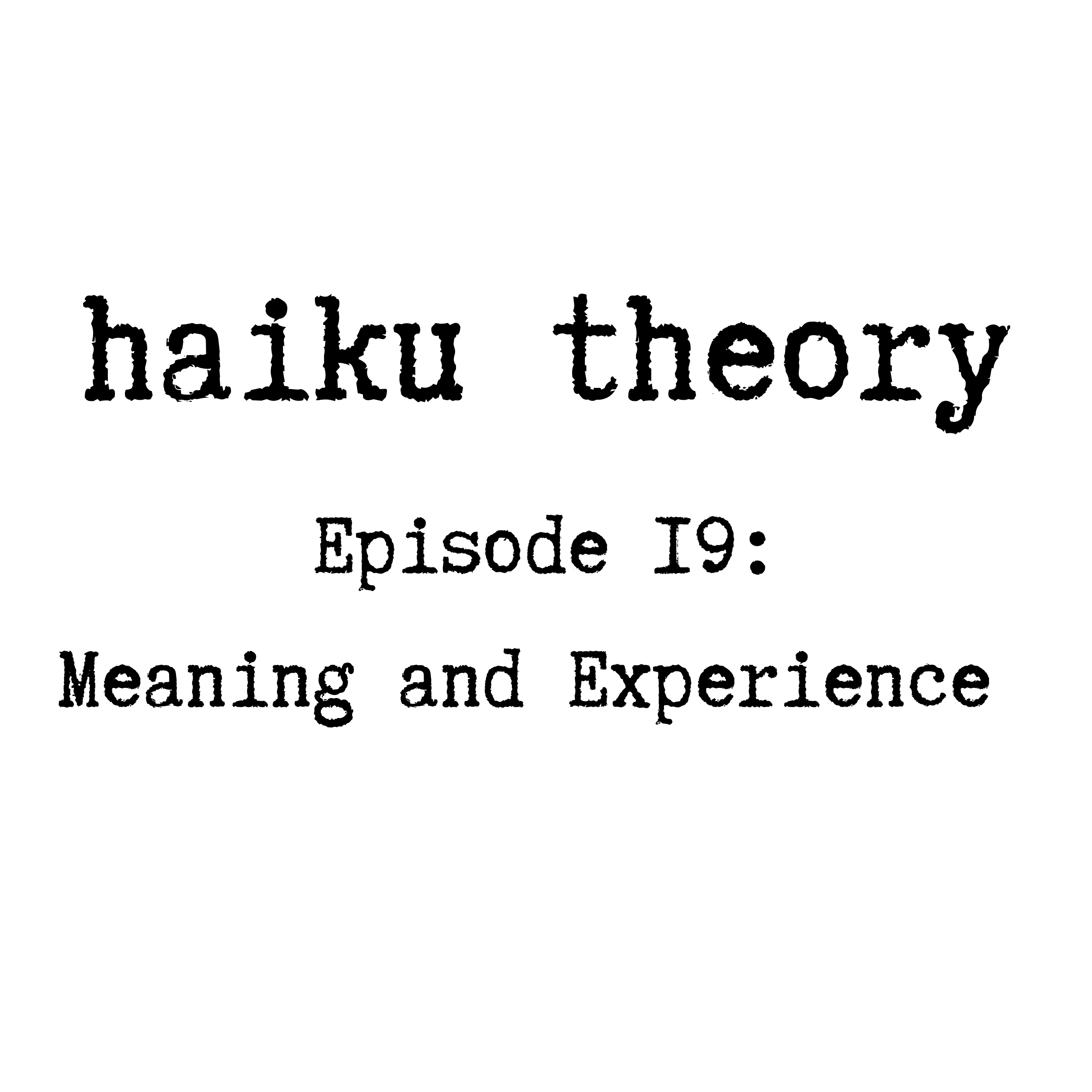 Episode 19: Meaning and Experience
