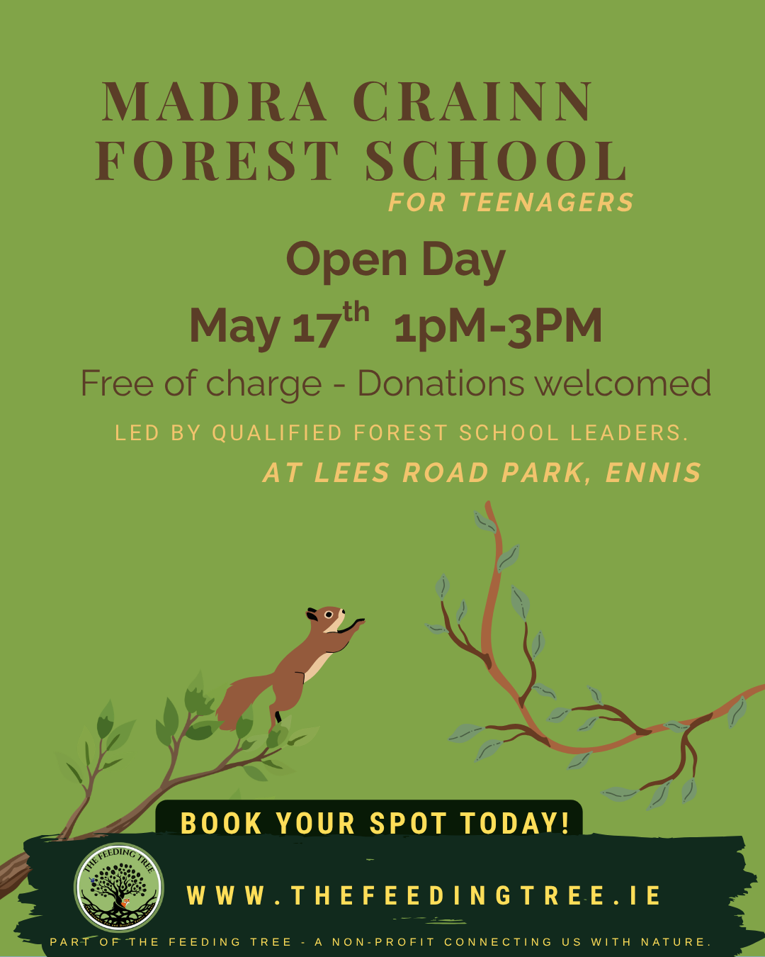 Madra Crainn Forest School — Open Day 17th May | 1pm-3pm