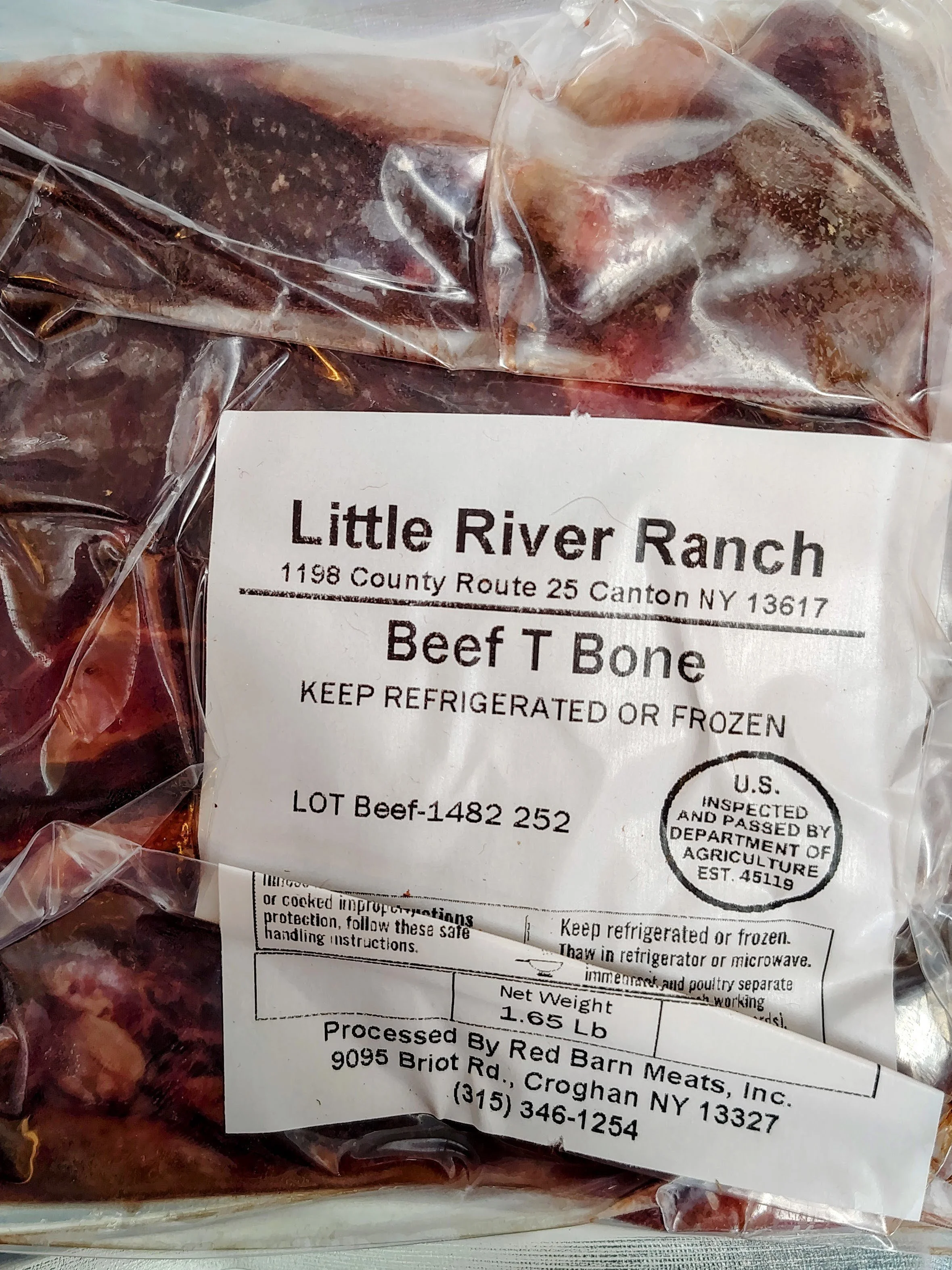 T-Bone Steak (1 per pack)