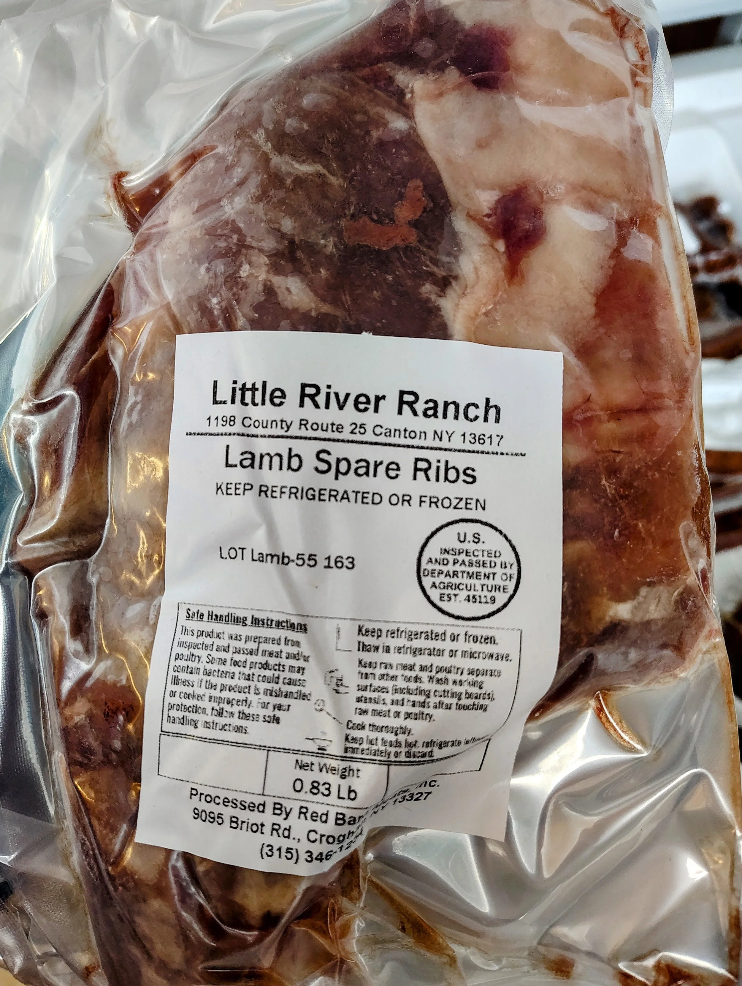 Lamb Spare Ribs (~0.8 lbs)
