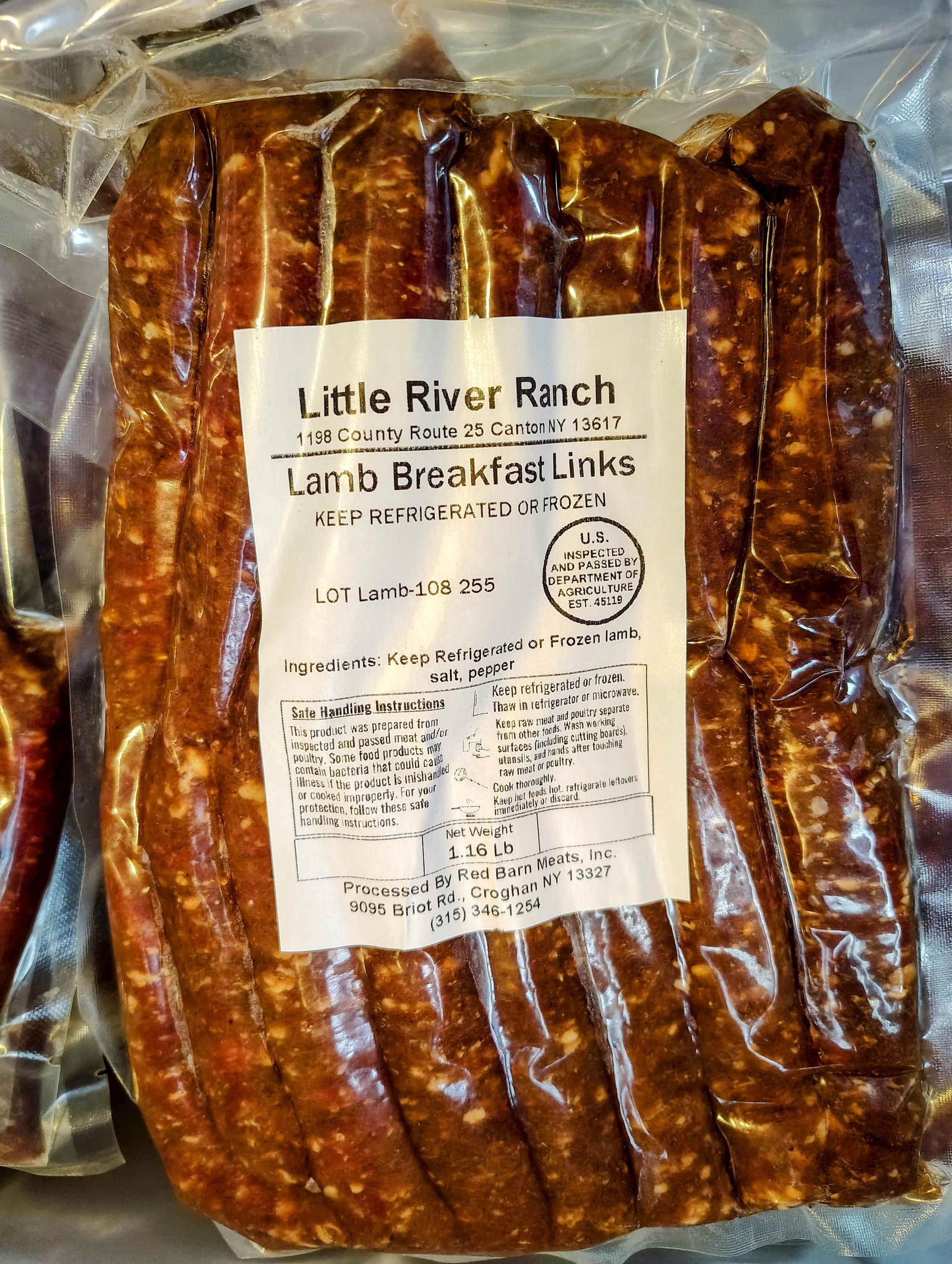 Lamb Breakfast Links (14 per pack)