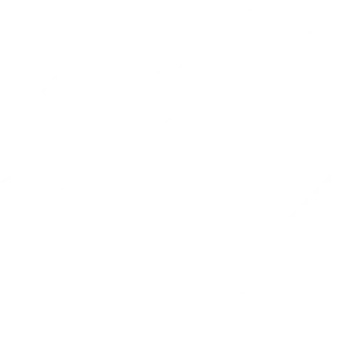 A pixelated black and white icon of a paint palette with a paintbrush.