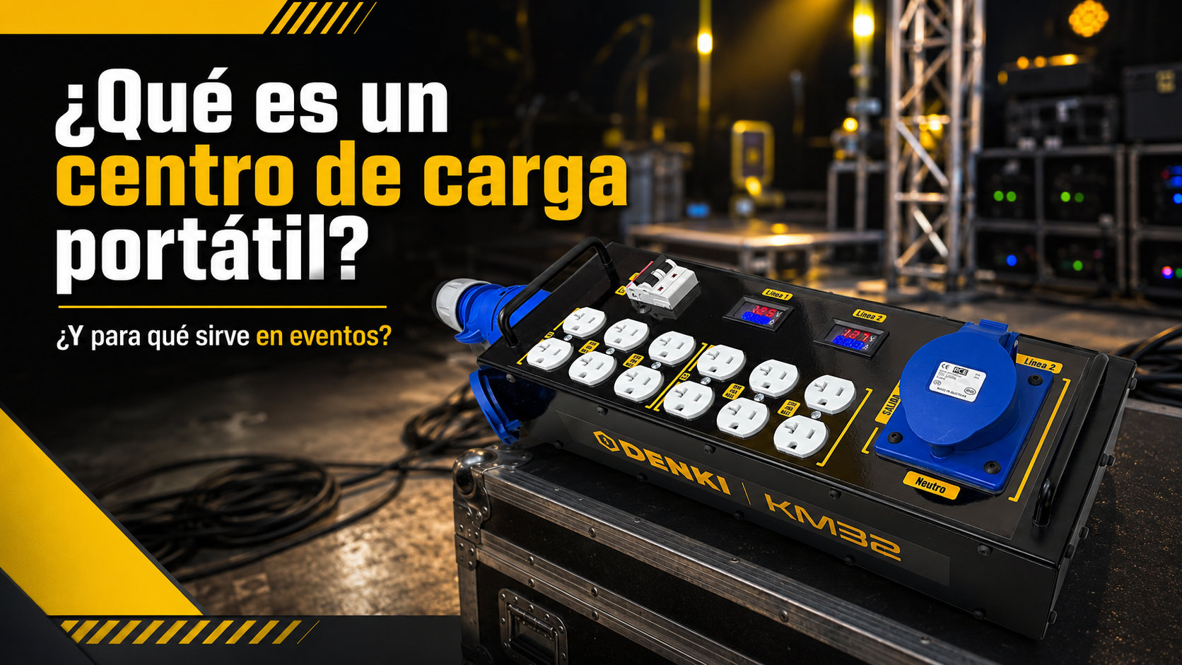 ¿Qué es un centro de carga portátil y para qué sirve en eventos?