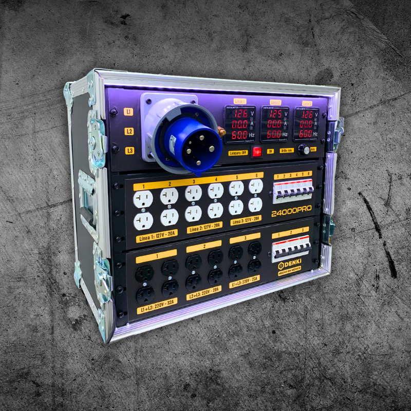 centro de carga trifasico sonido dj