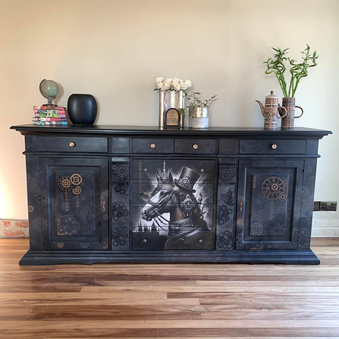 And that&rsquo;s a wrap for this week 🙌🤩💪

We&rsquo;ve been working on this enormous sideboard for nearly a month, and today was deliver day at last 😍. 

So pleased to have been able to bring our gorgeous clients vision to life for this statement