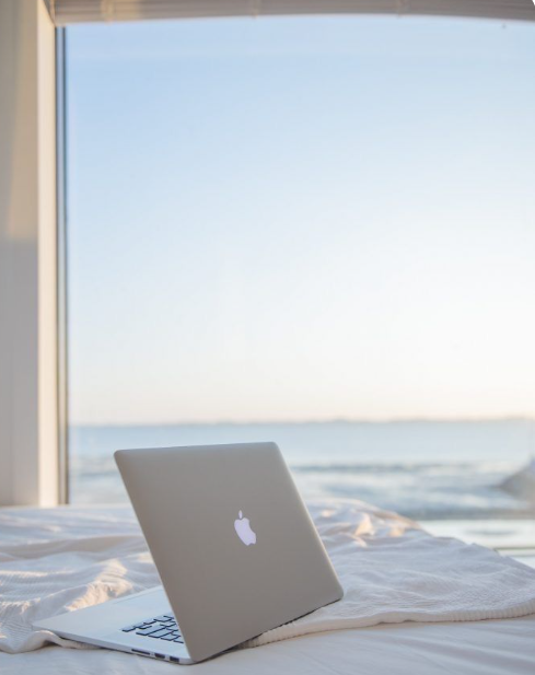 Why I took a step back from social media, Enjoying sea views and work.