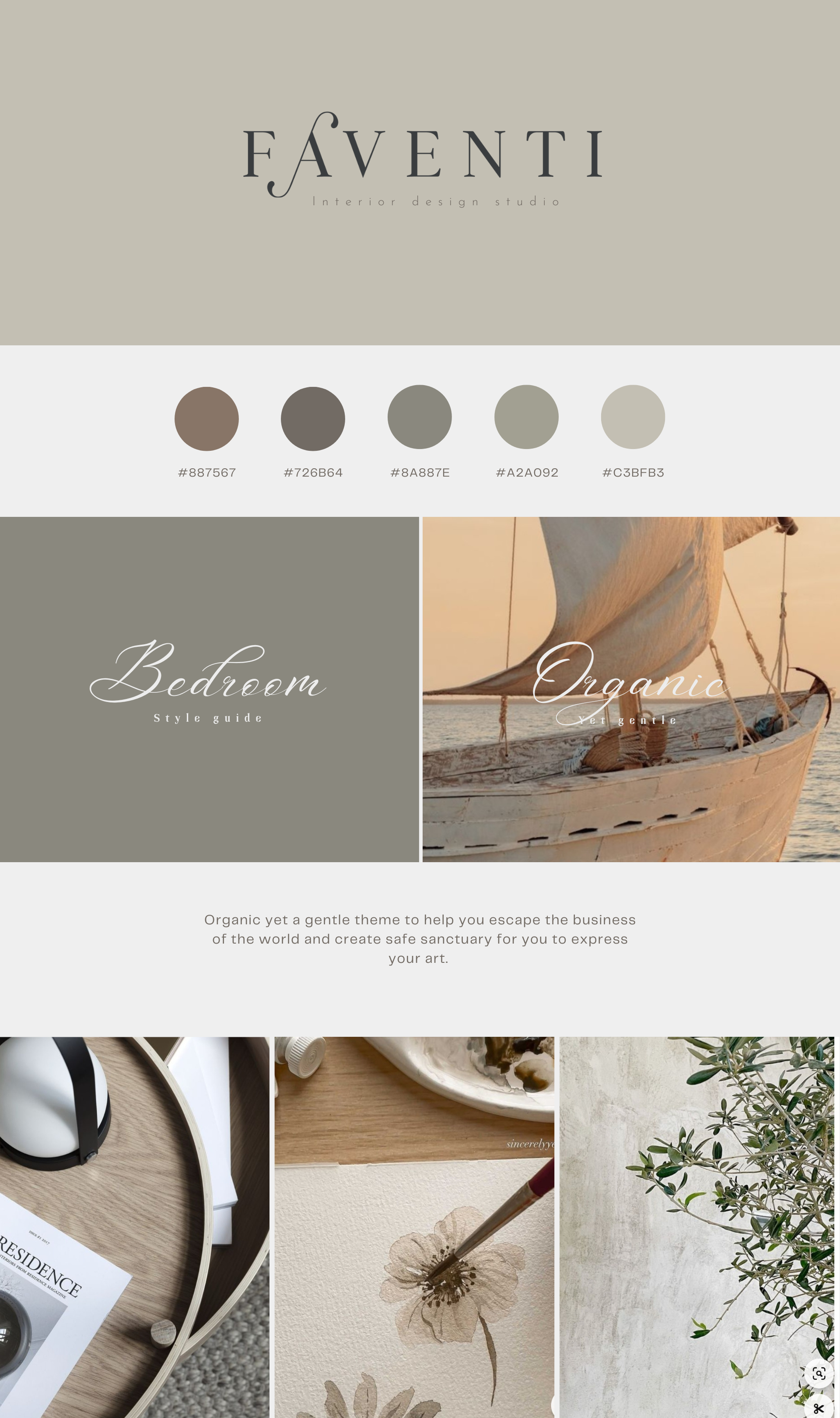 Organic interior design inspiration