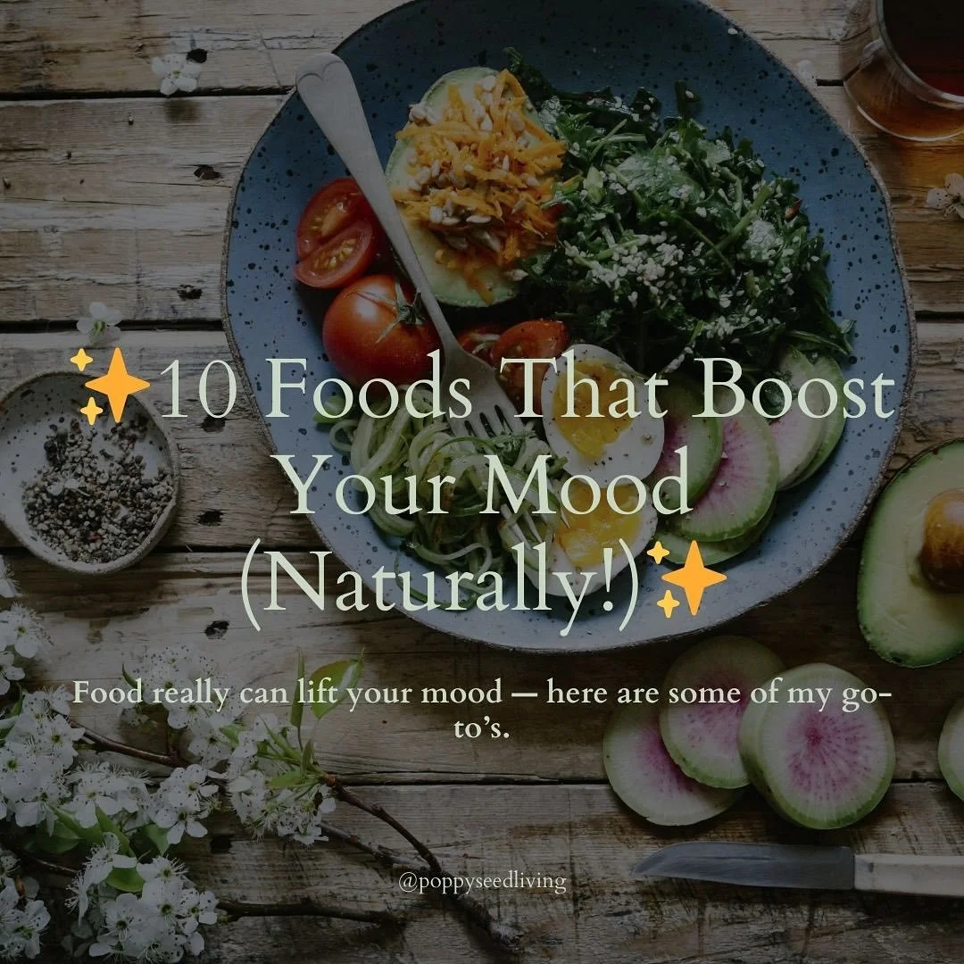 Food isn&rsquo;t just fuel &mdash; it&rsquo;s a natural way to support your mood. 💛

Here are some of my go-to ingredients that keep me feeling grounded, energized, and balanced.

#fermentandflourish #moodboostingfoods #nourishnaturally #fromscratch