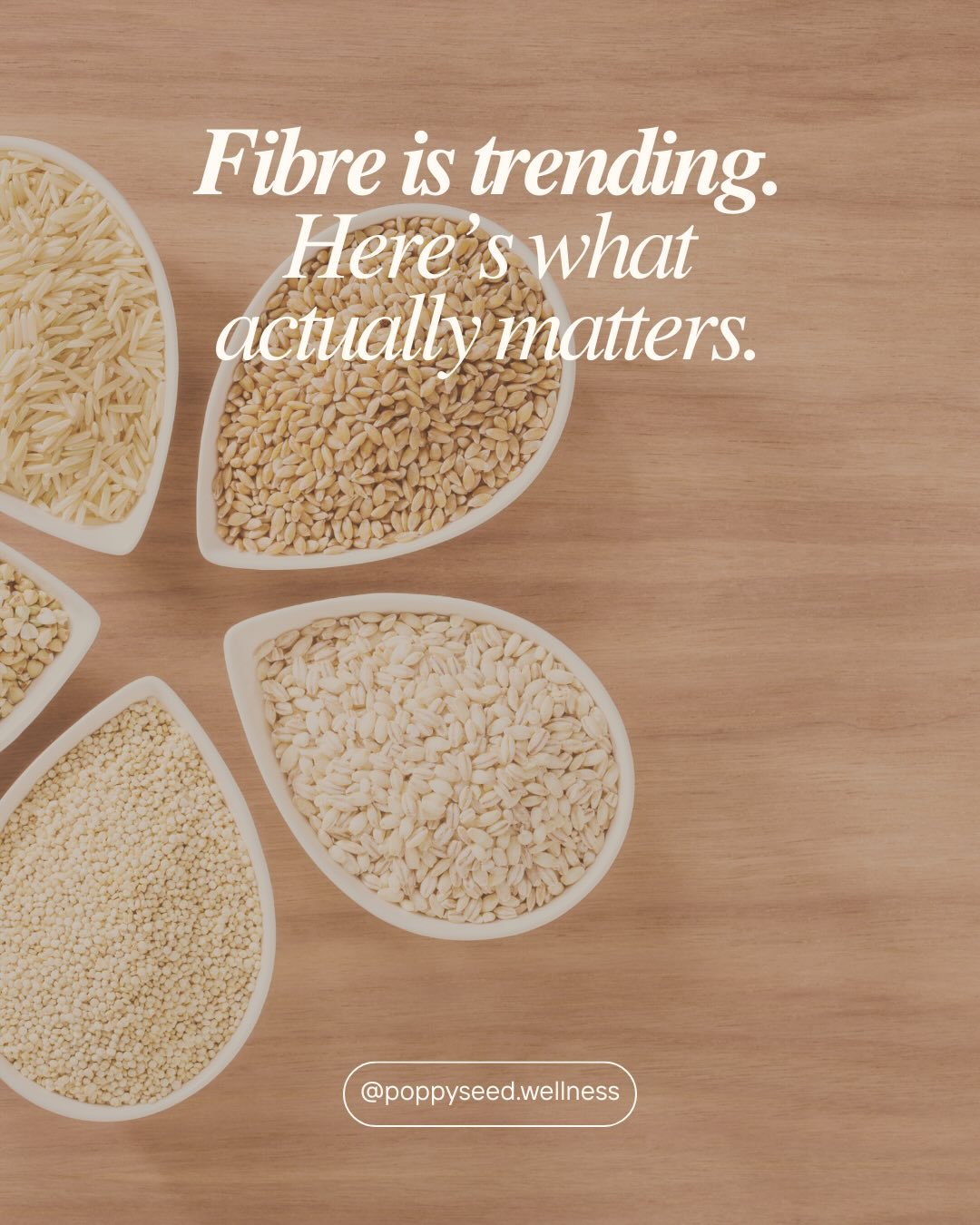 Fibre is shaping up to be one of the biggest health trends of 2026.

Here&rsquo;s a closer look at what it actually does &mdash; and what matters most.

#poppyseedwellness #fibre #wellness #health #healthcoach