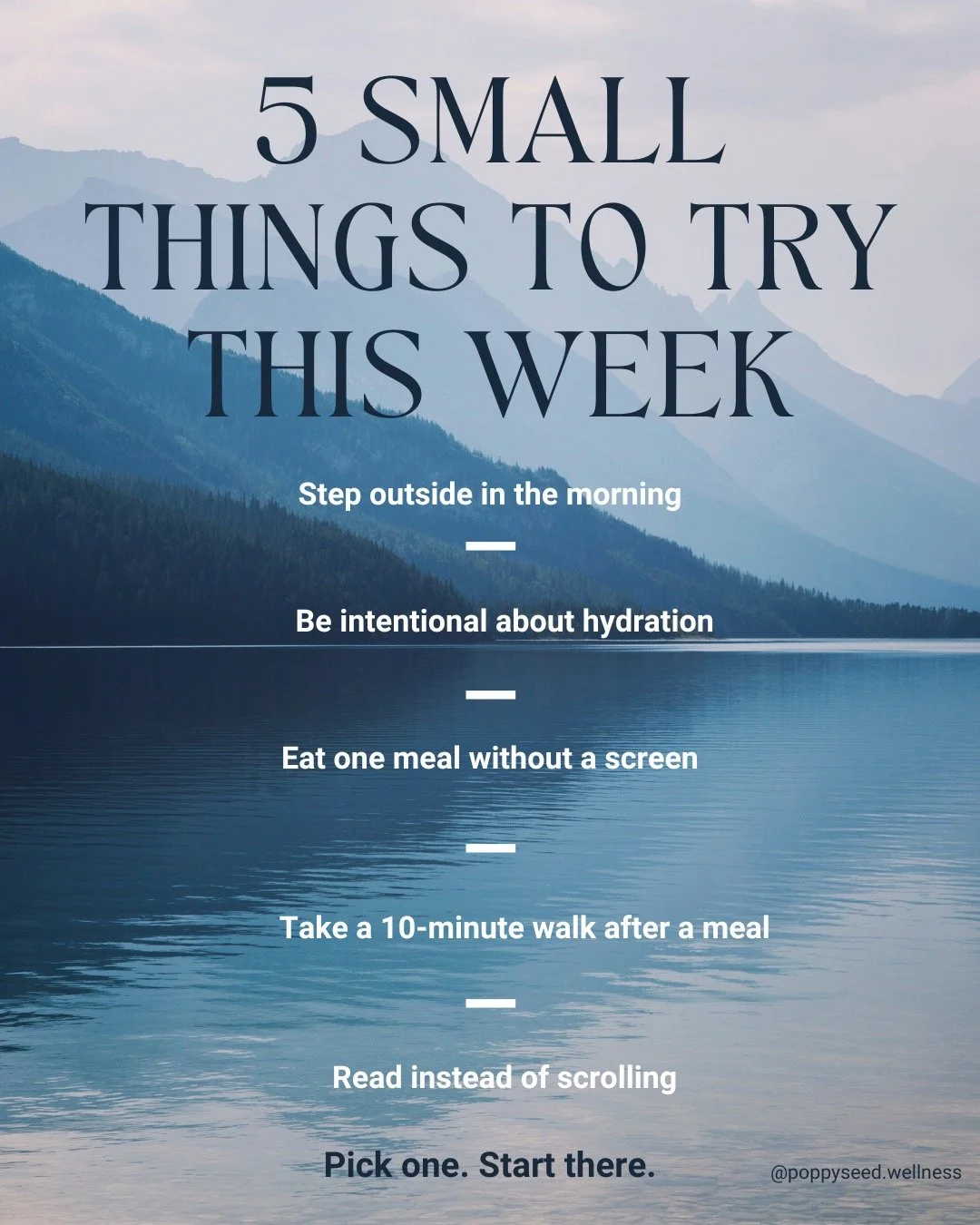 There&rsquo;s always something new to optimize.

A new routine. A new supplement. A new protocol.

But most of the time, the biggest shifts come from small, steady things we already know.

☀️ Morning light
💧 Water
🚶🏻&zwj;♀️ A short walk
🍽️ Eating