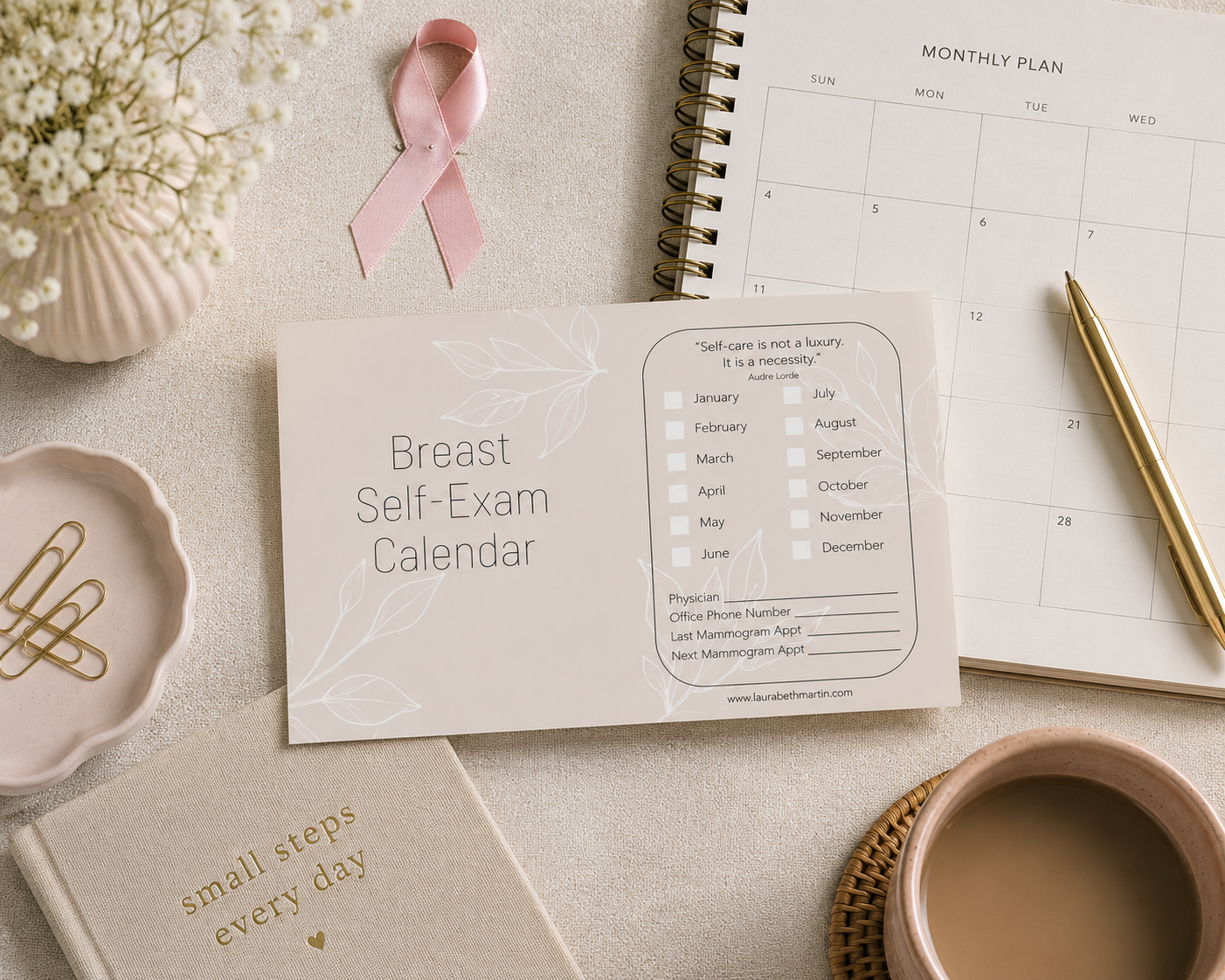 Breast Self-Exam Calendar