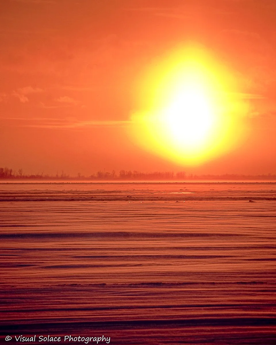 Fiery sunset; Amherstburg, ON