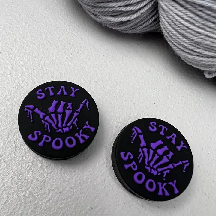 Stay Spooky Needle Stoppers - Purple
