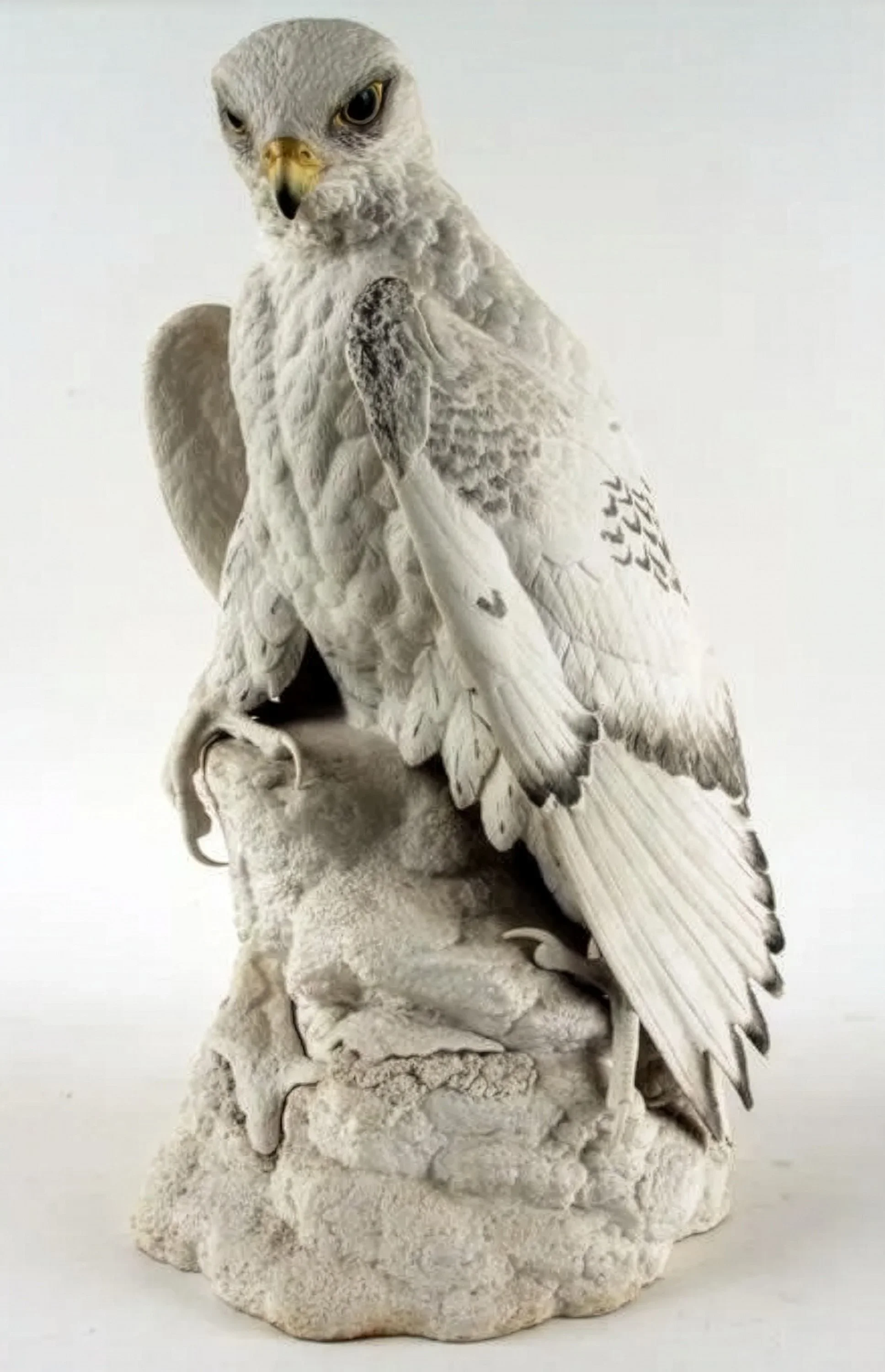 The Gyrfalcon by Chuck Oldham for Cybis Porcelains was a truly magnificent life-sized work. Cybis promised him a copy, but he never received it. It was reportedly very difficult and expensive to produce.